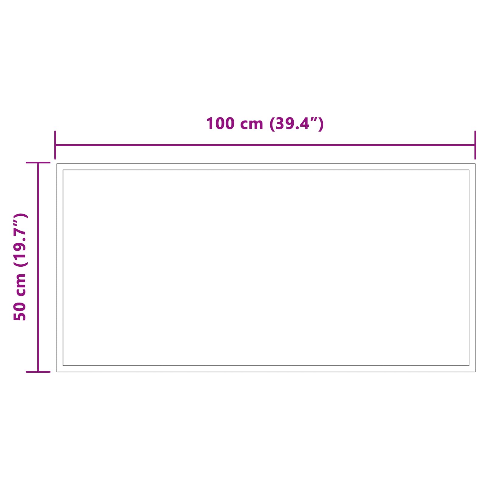 LED vonios veidrodis Skaidrus 100 x 50 cm grūdintas stiklas