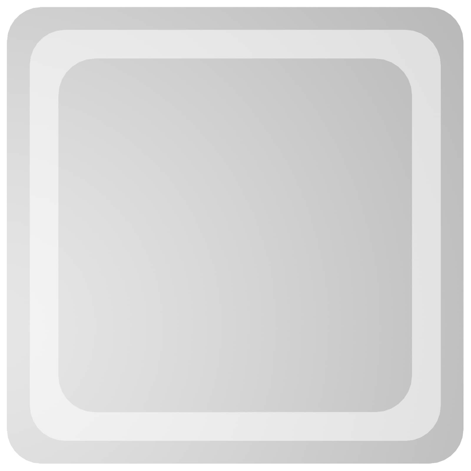 LED vonios veidrodis Skaidrus 40 x 40 cm grūdintas stiklas