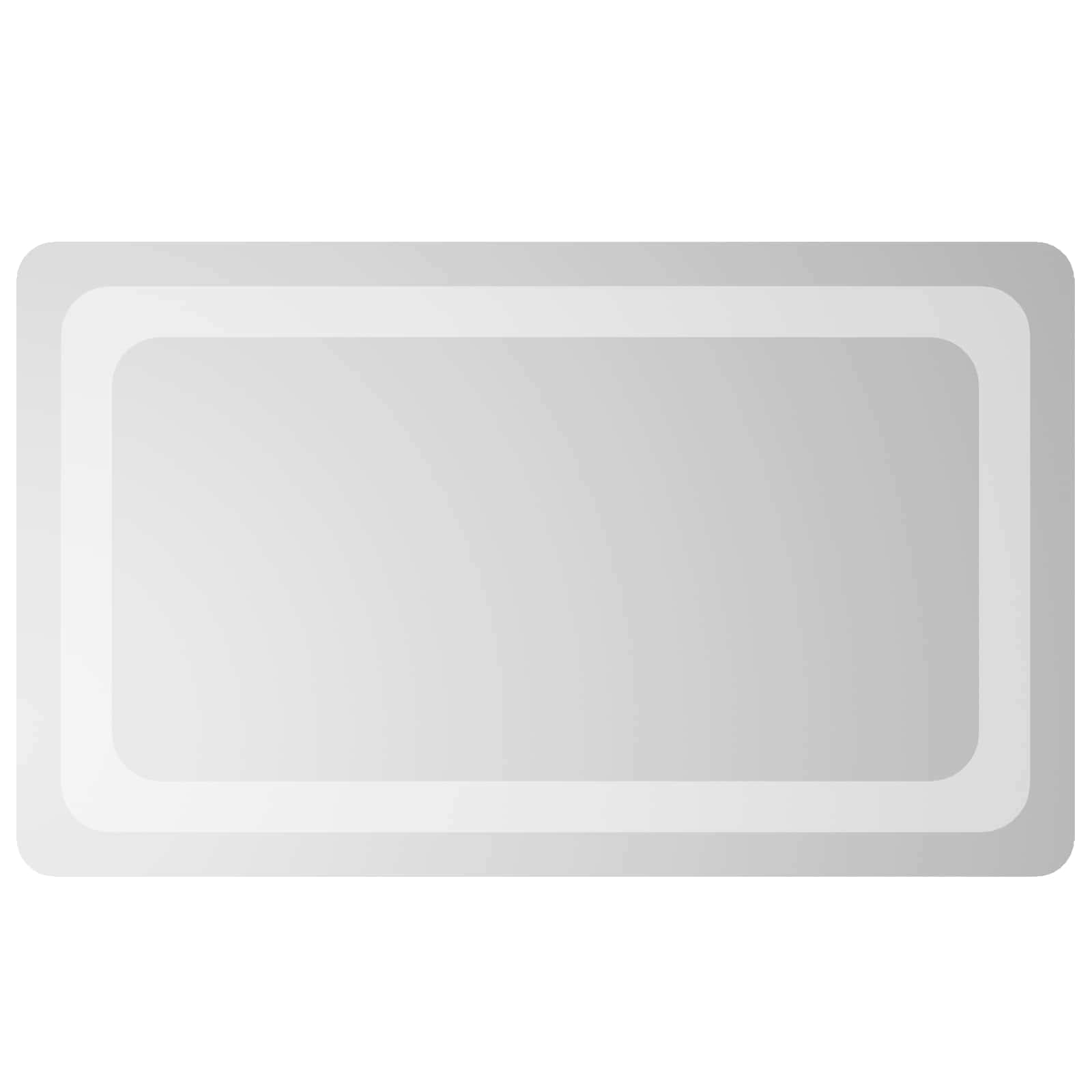 LED vonios veidrodis Skaidrus 50 x 30 cm grūdintas stiklas