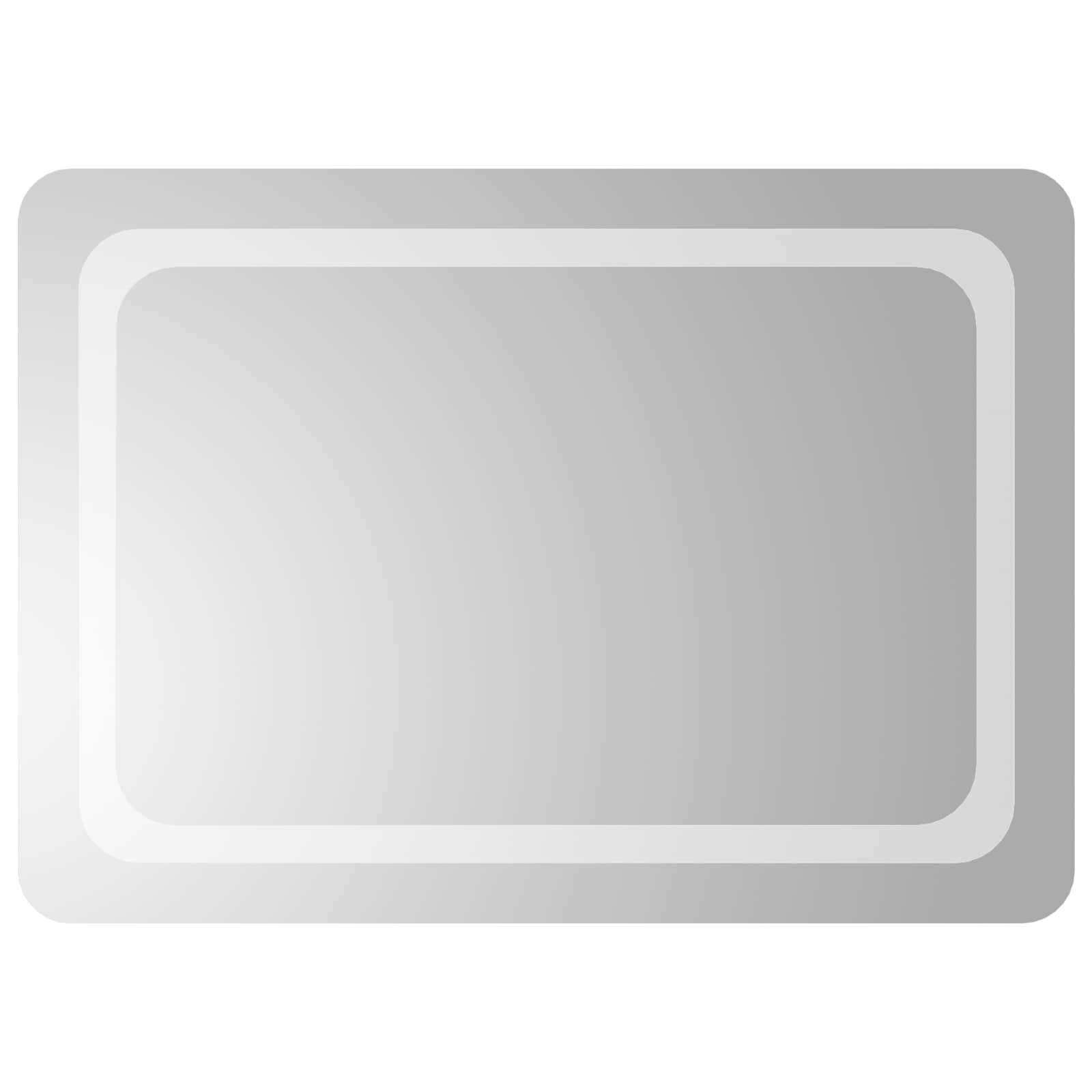 LED vonios veidrodis Skaidrus 70 x 50 cm grūdintas stiklas