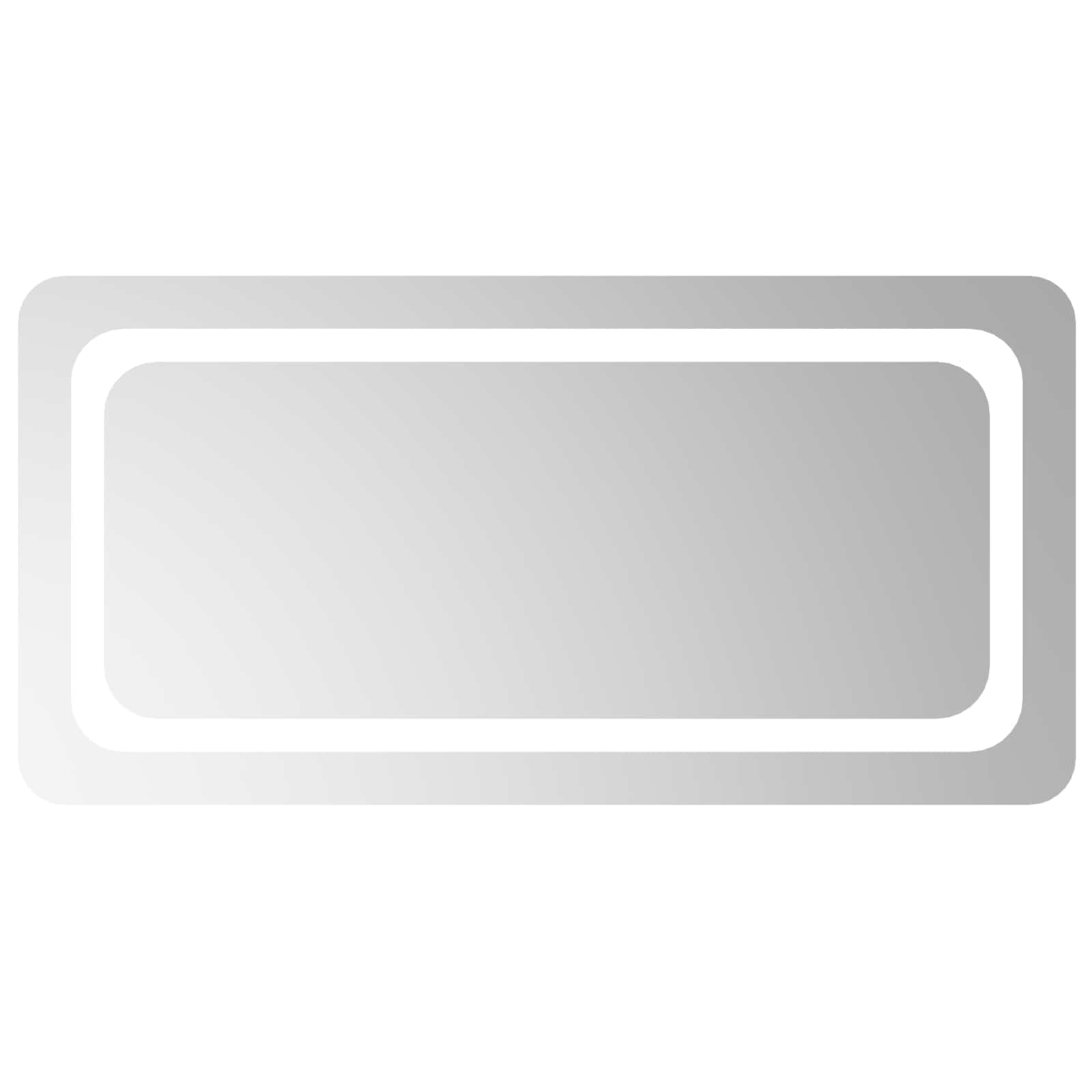 LED vonios veidrodis Skaidrus 80 x 40 cm grūdintas stiklas