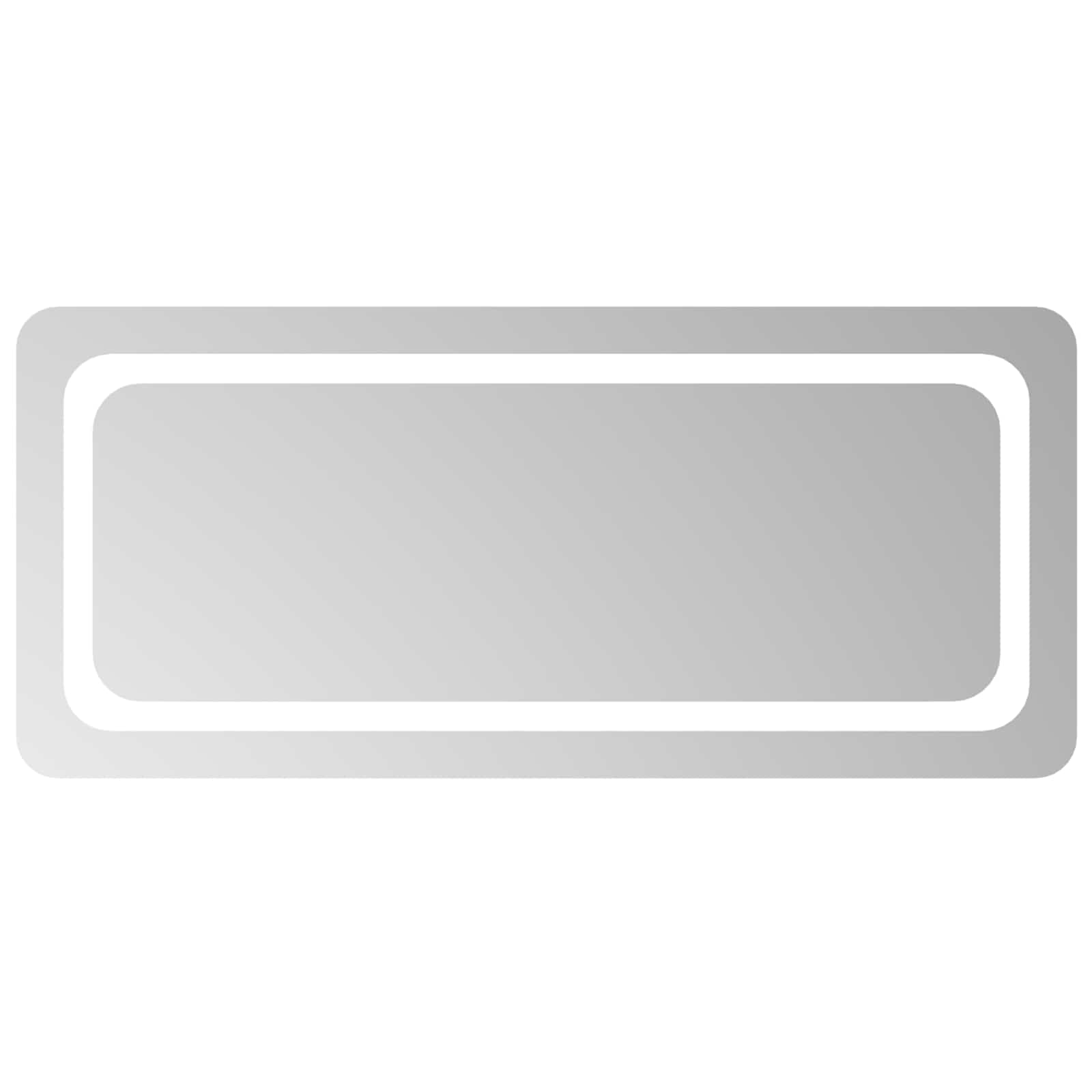 LED vonios veidrodis Skaidrus 90 x 40 cm grūdintas stiklas
