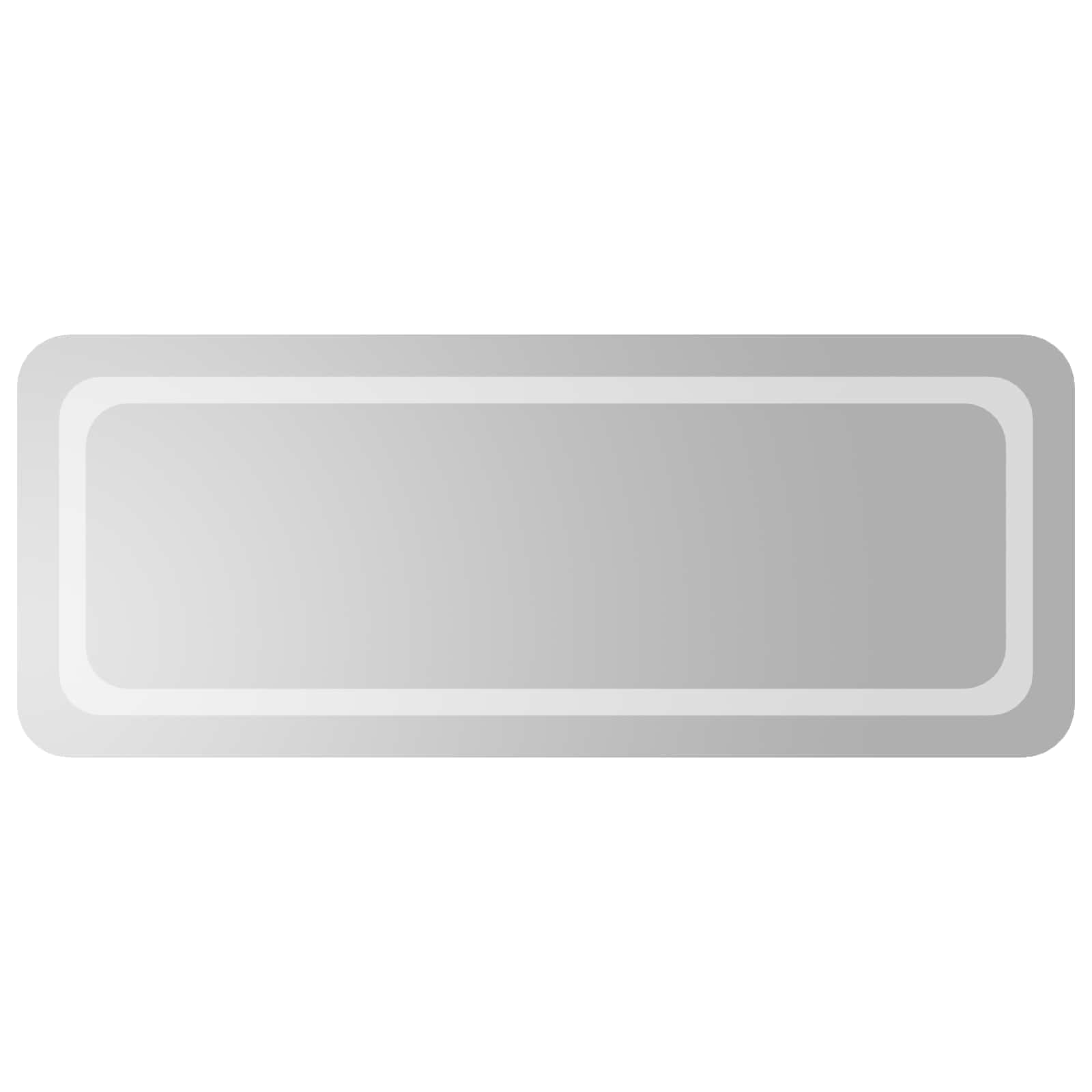 LED vonios veidrodis Skaidrus 100 x 40 cm grūdintas stiklas