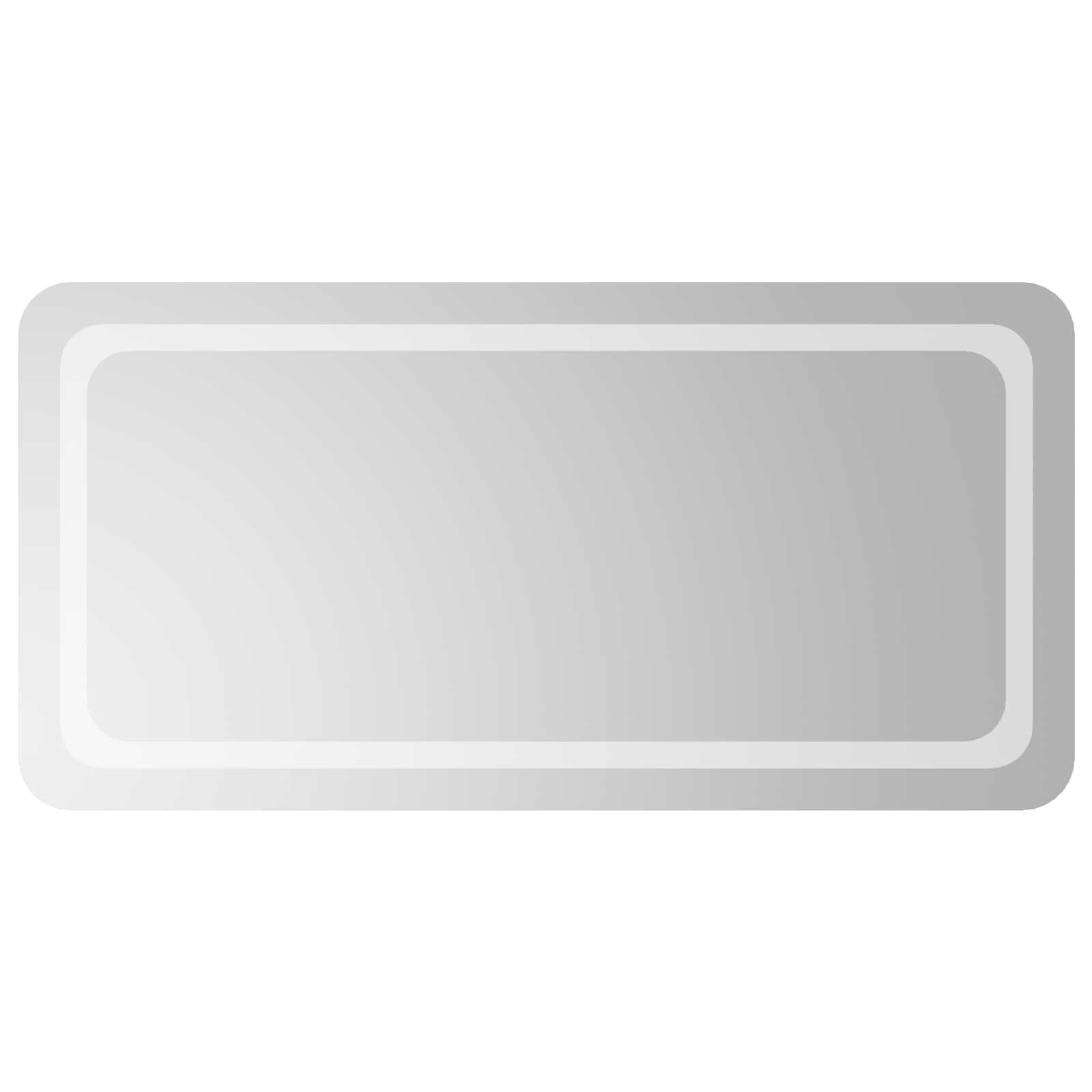 LED vonios veidrodis Skaidrus 100 x 50 cm grūdintas stiklas