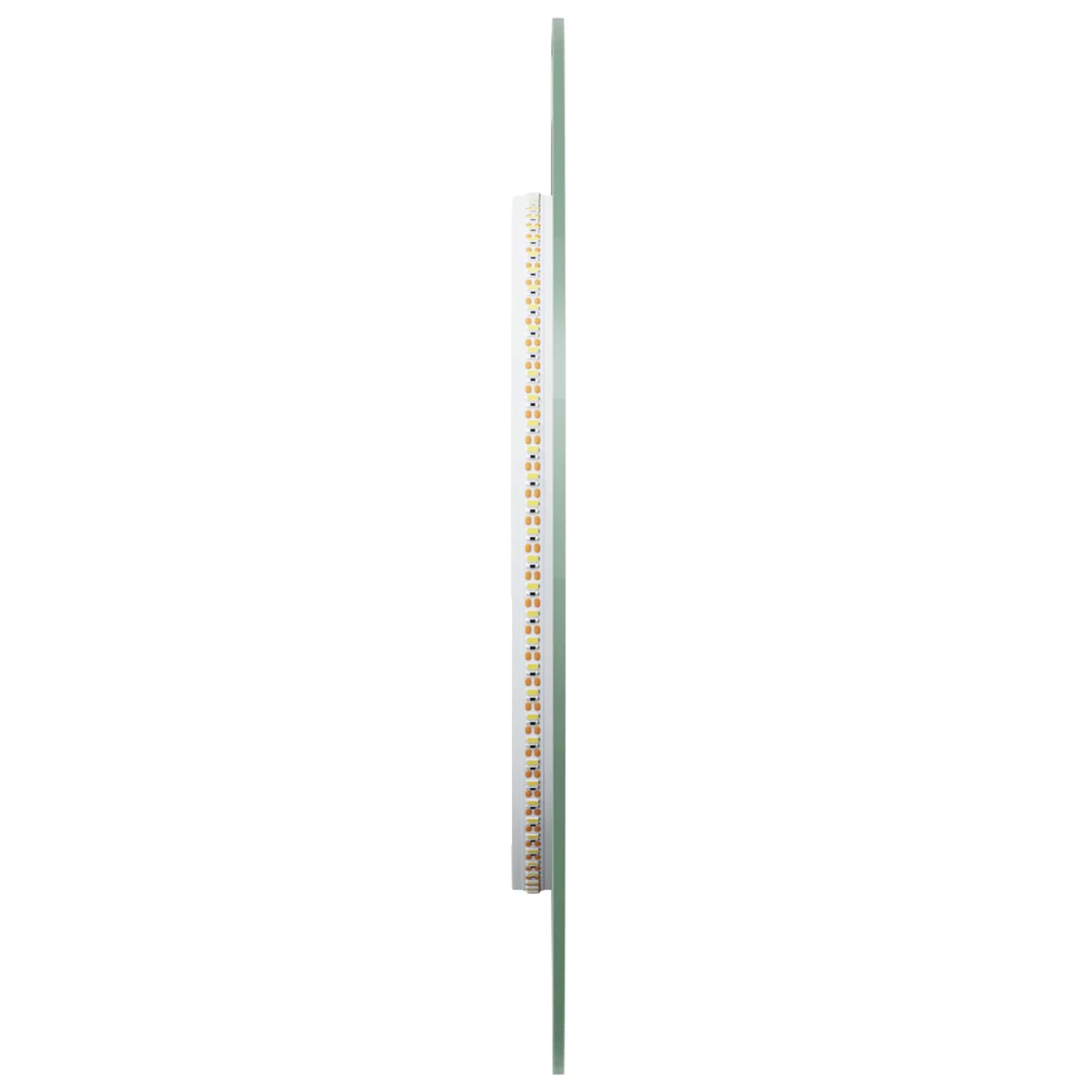 LED vonios veidrodis Skaidrus 80 x 35 cm grūdintas stiklas