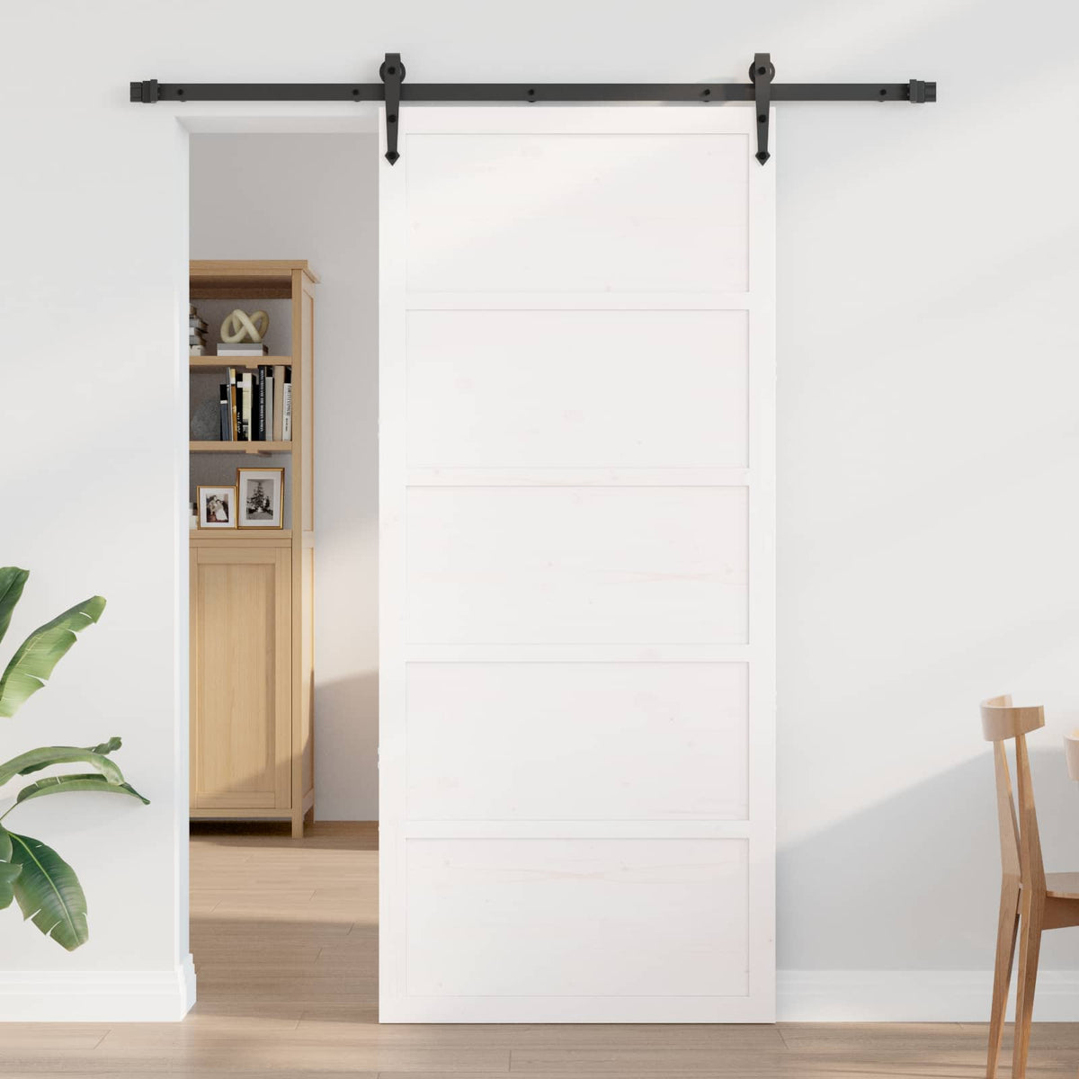Tvarto durys Balta 80 x 2,5 x 208 cm Pušies medienos masyvas
