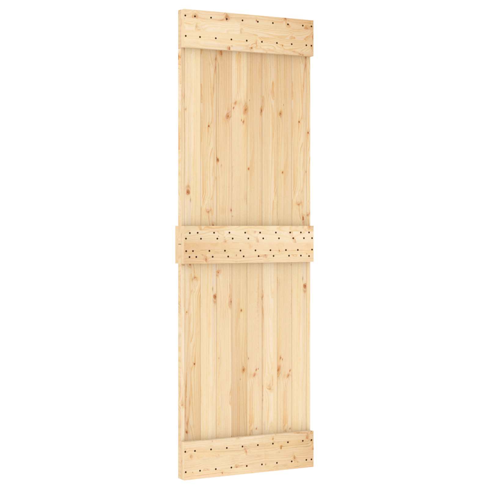 Slankios durys Natūrali ir juoda 70 x 210 cm