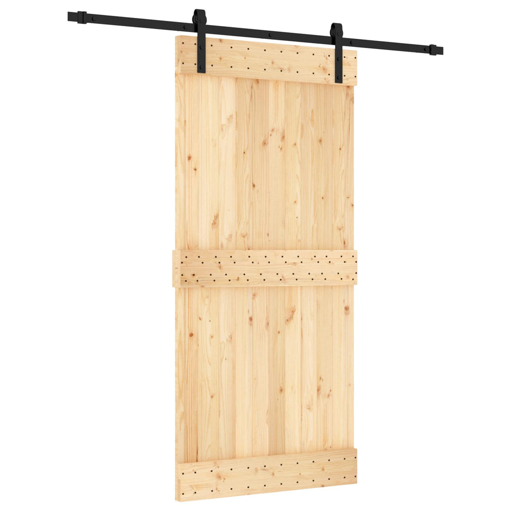 Slankios durys Natūrali ir juoda 95 x 210 cm