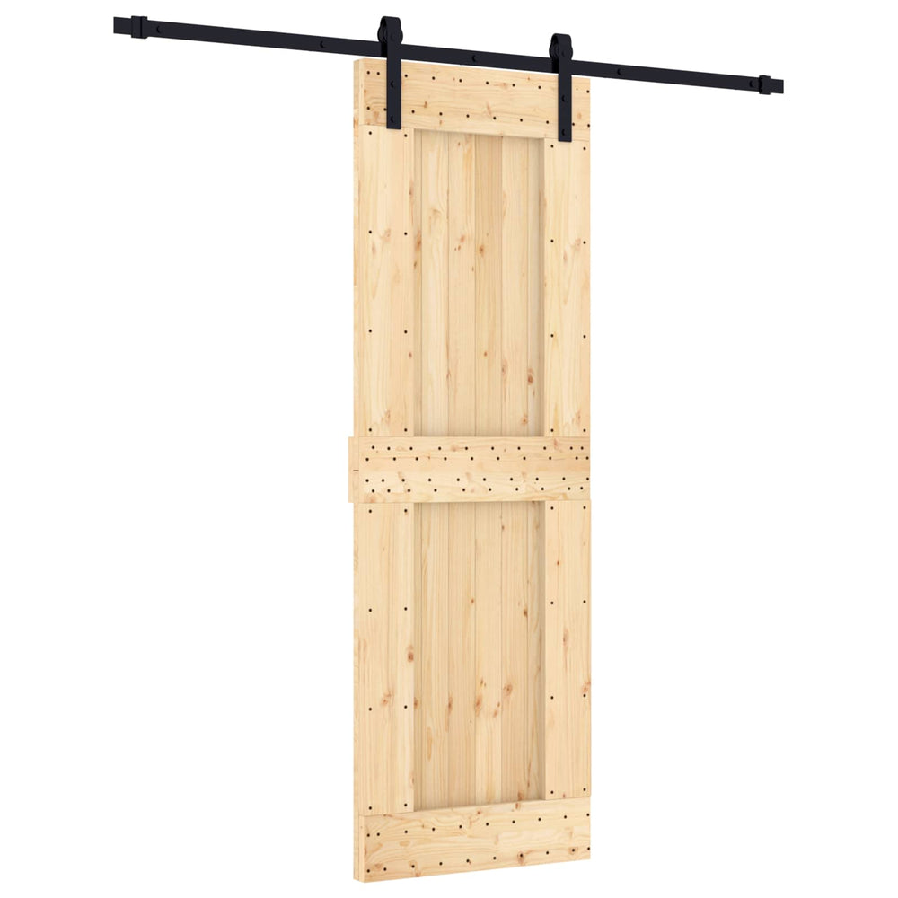 Slankios durys Natūrali ir juoda 70 x 210 cm
