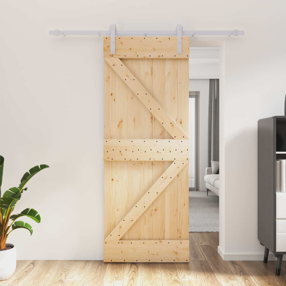 Slankios durys Natūrali ir Balta 80 x 210 cm