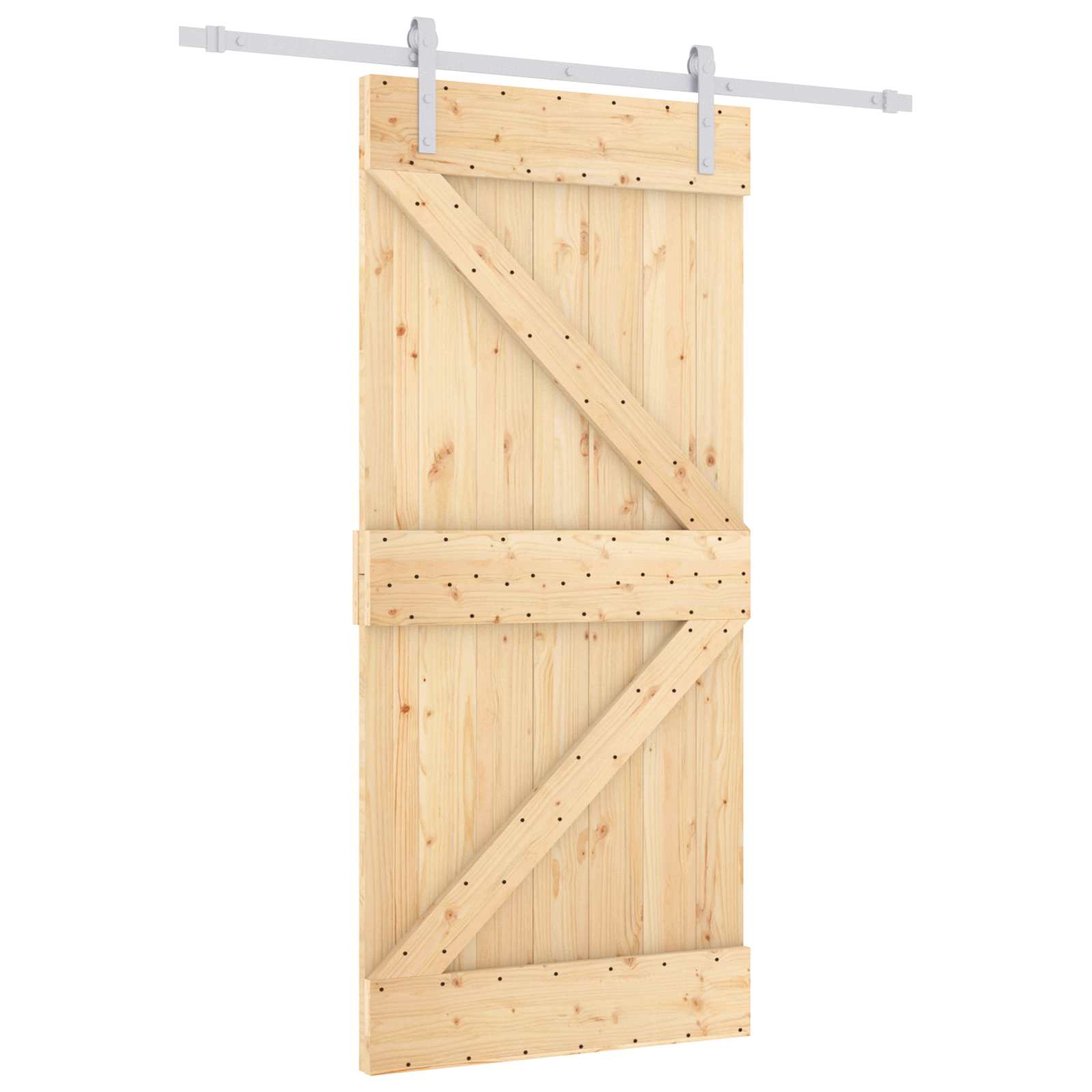 Slankios durys Natūrali ir Balta 90 x 210 cm
