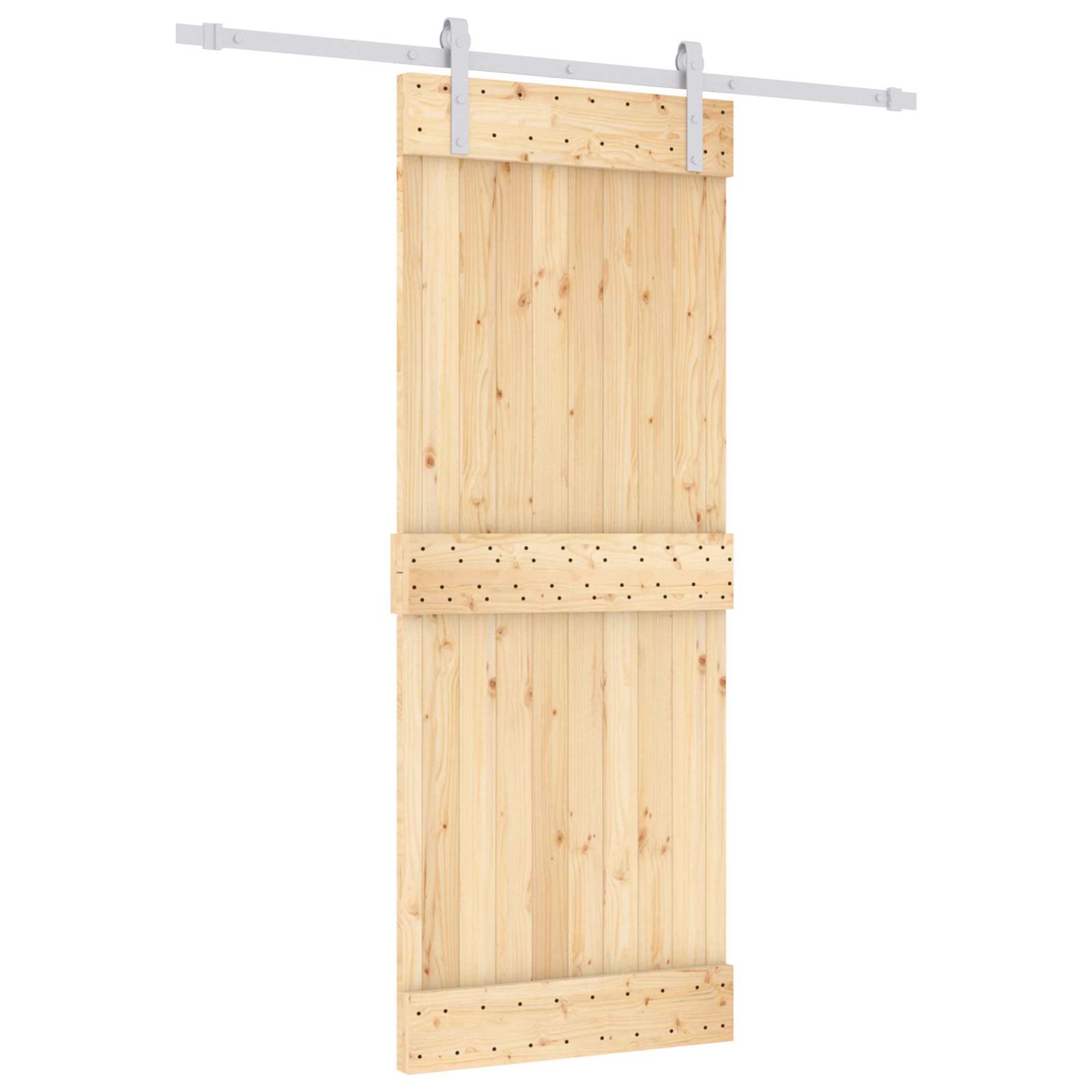 Slankios durys Natūrali ir Balta 80 x 210 cm