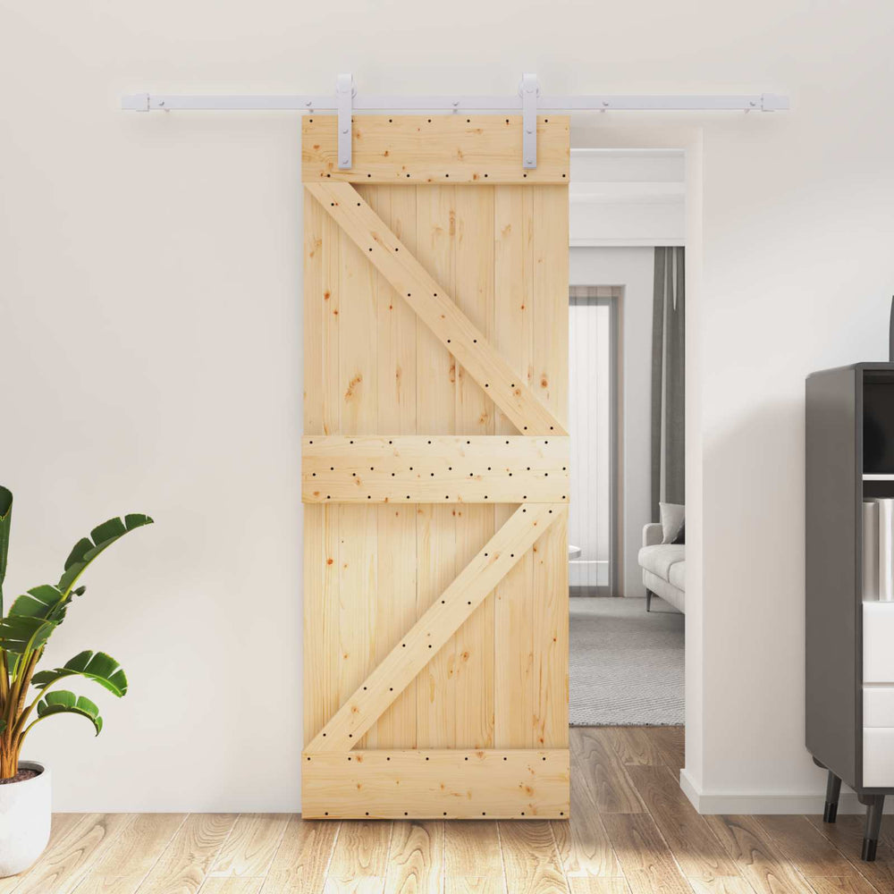 Slankios durys Natūrali ir Balta 80 x 210 cm