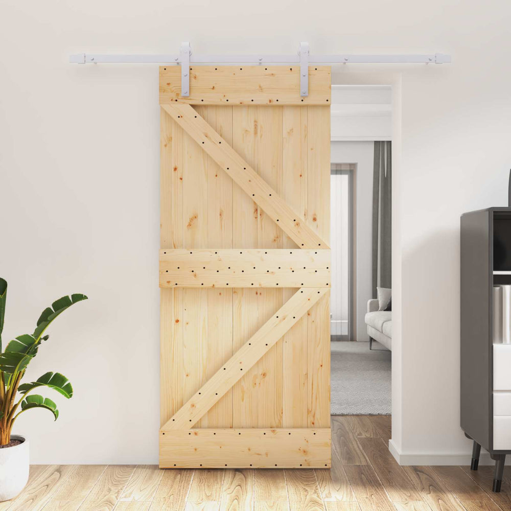 Slankios durys Natūrali ir Balta 90 x 210 cm