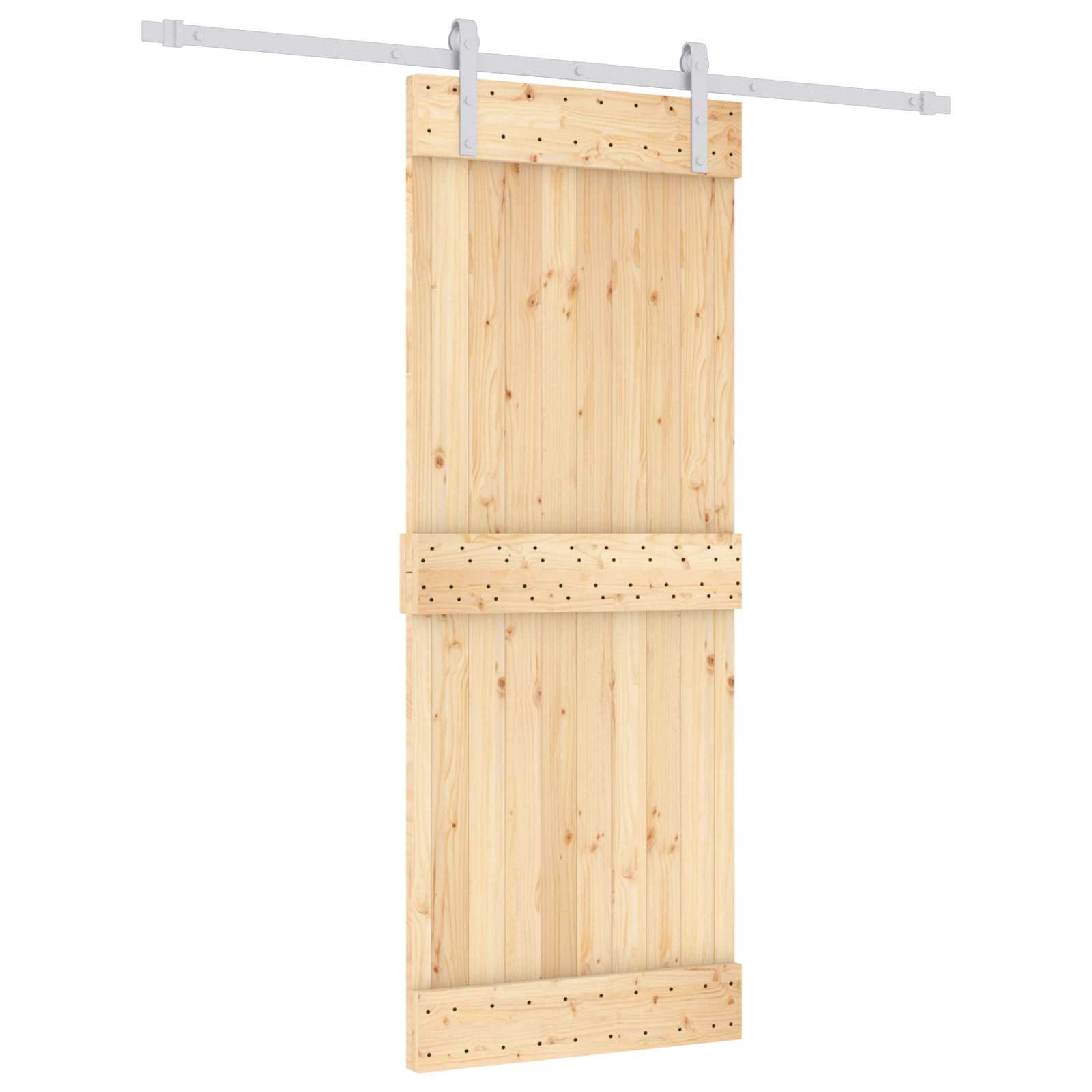 Slankios durys Natūrali ir Balta 80 x 210 cm