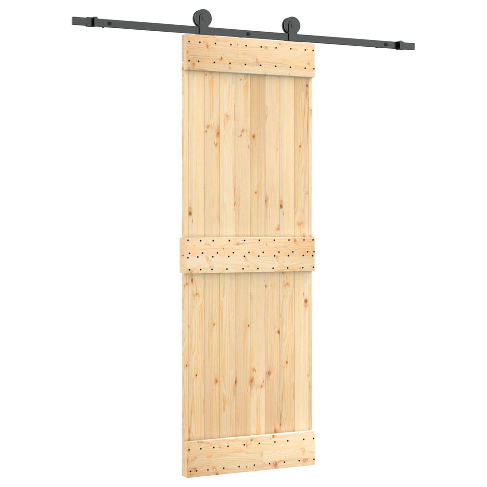 Slankios durys Natūrali ir juoda 70 x 210 cm