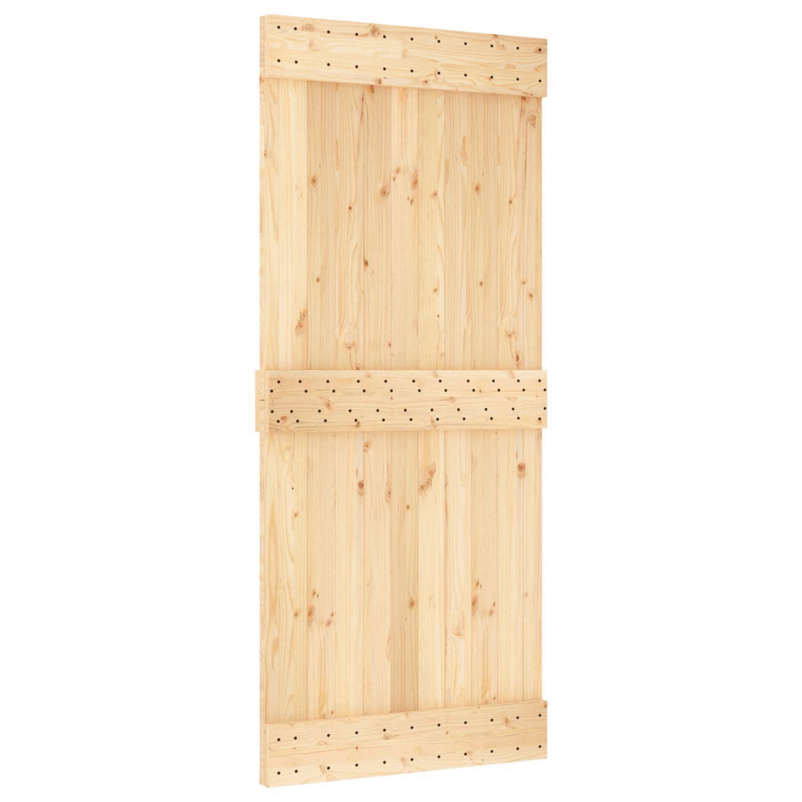 Slankios durys Natūrali ir juoda 90 x 210 cm