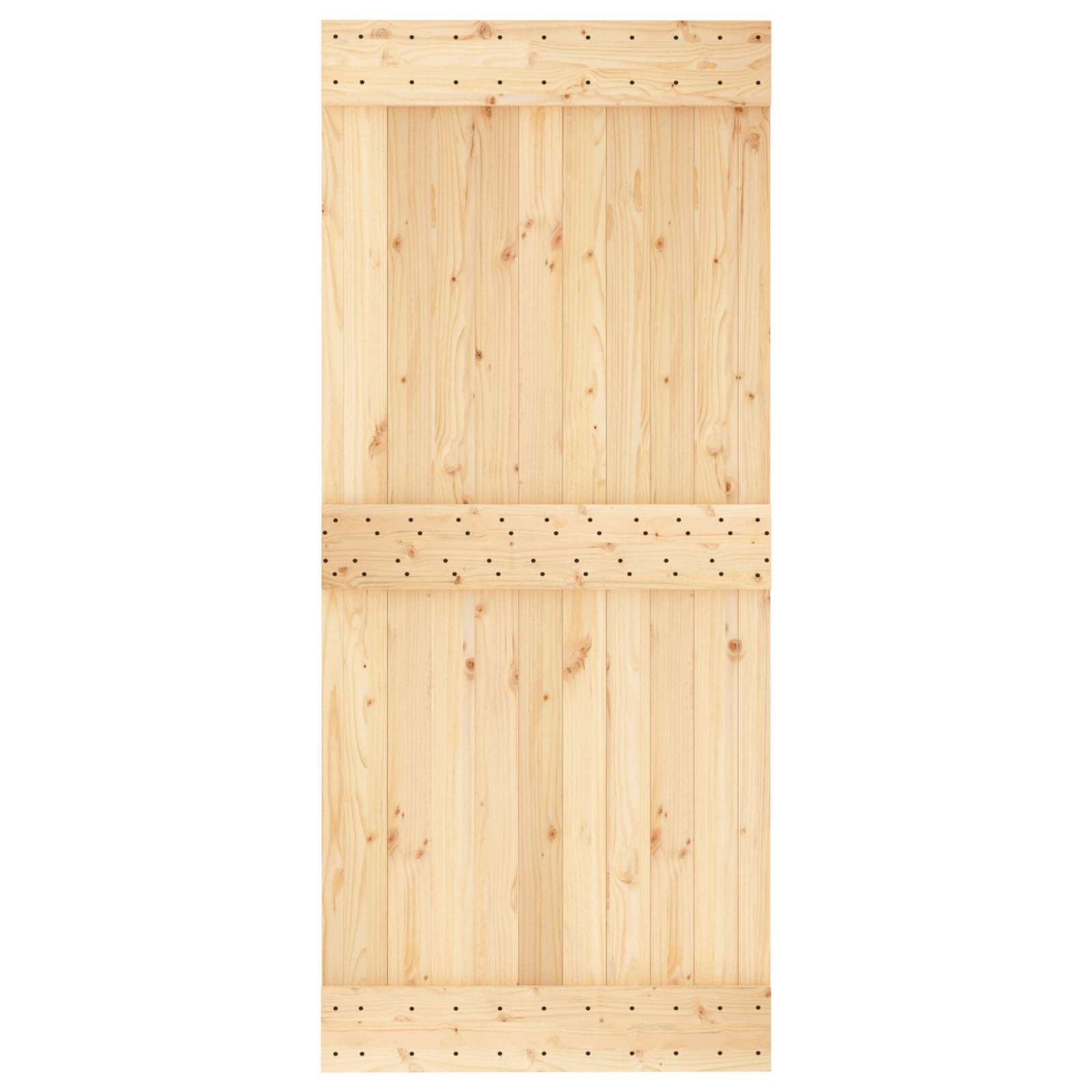 Slankios durys Natūrali ir juoda 90 x 210 cm