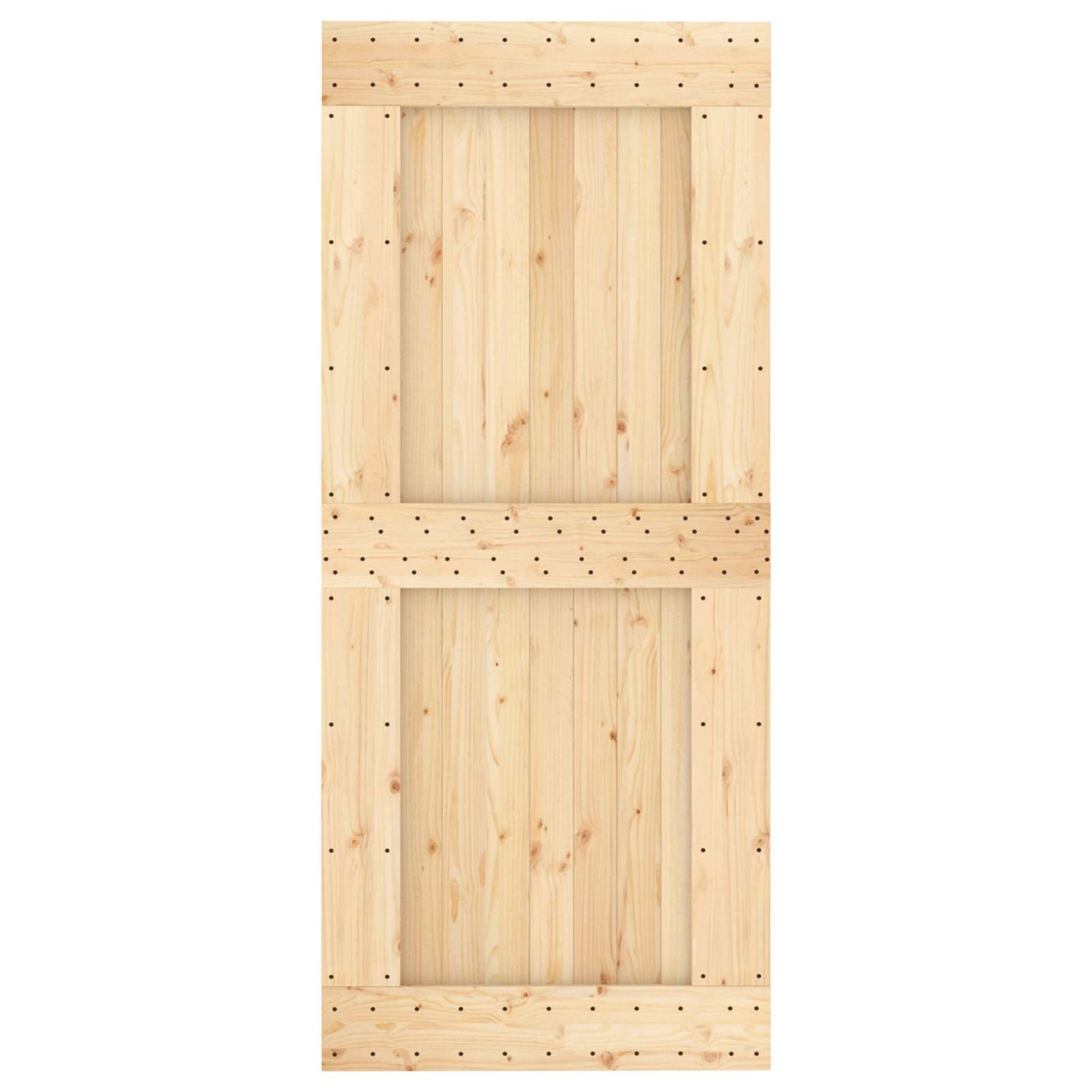 Slankios durys Natūrali ir juoda 90 x 210 cm