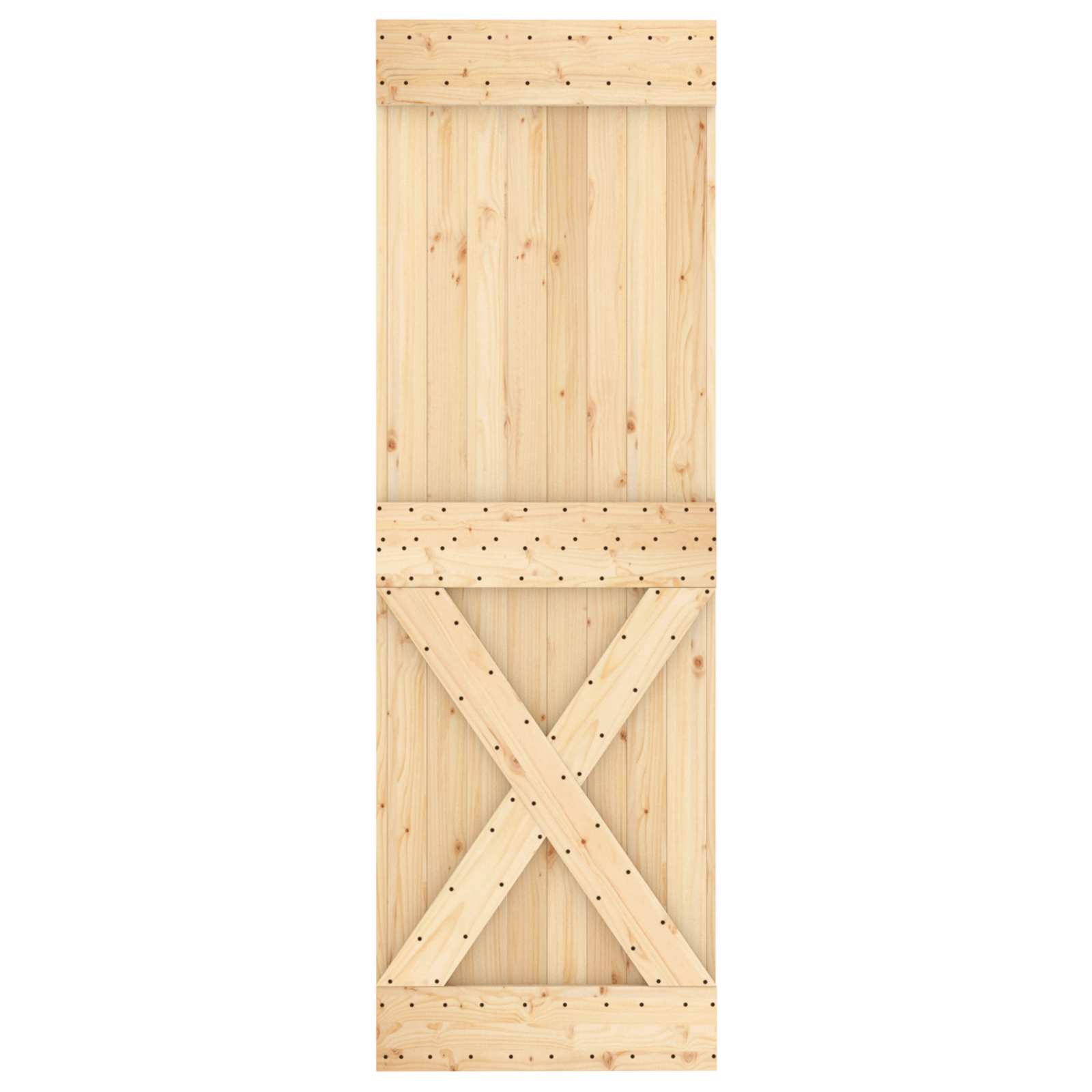 Slankios durys Natūrali ir juoda 70 x 210 cm