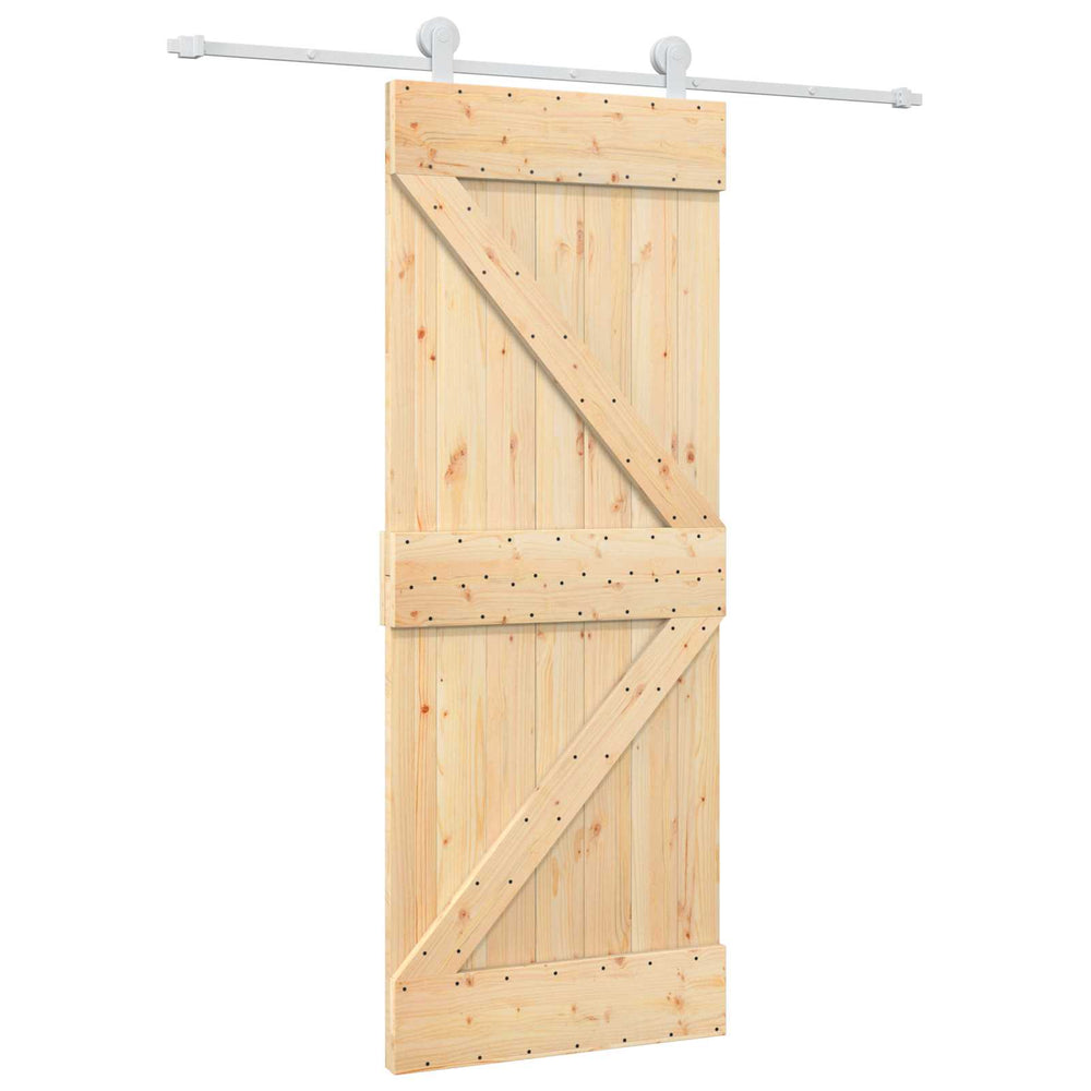 Slankios durys Natūrali ir Balta 80 x 210 cm