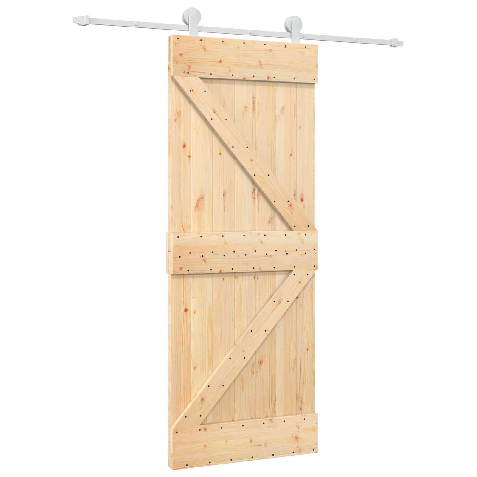 Slankios durys Natūrali ir Balta 80 x 210 cm