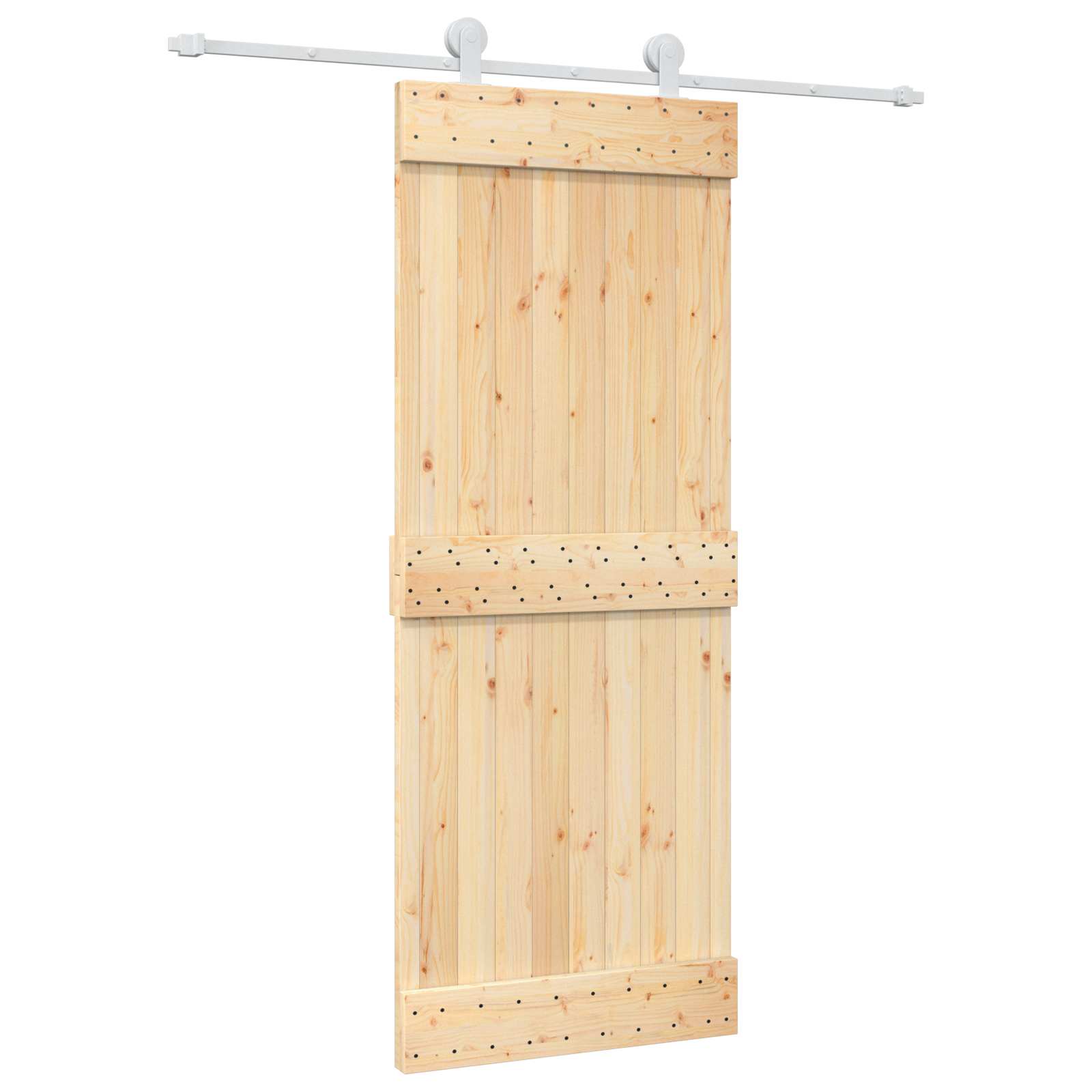 Slankios durys Natūrali ir Balta 80 x 210 cm