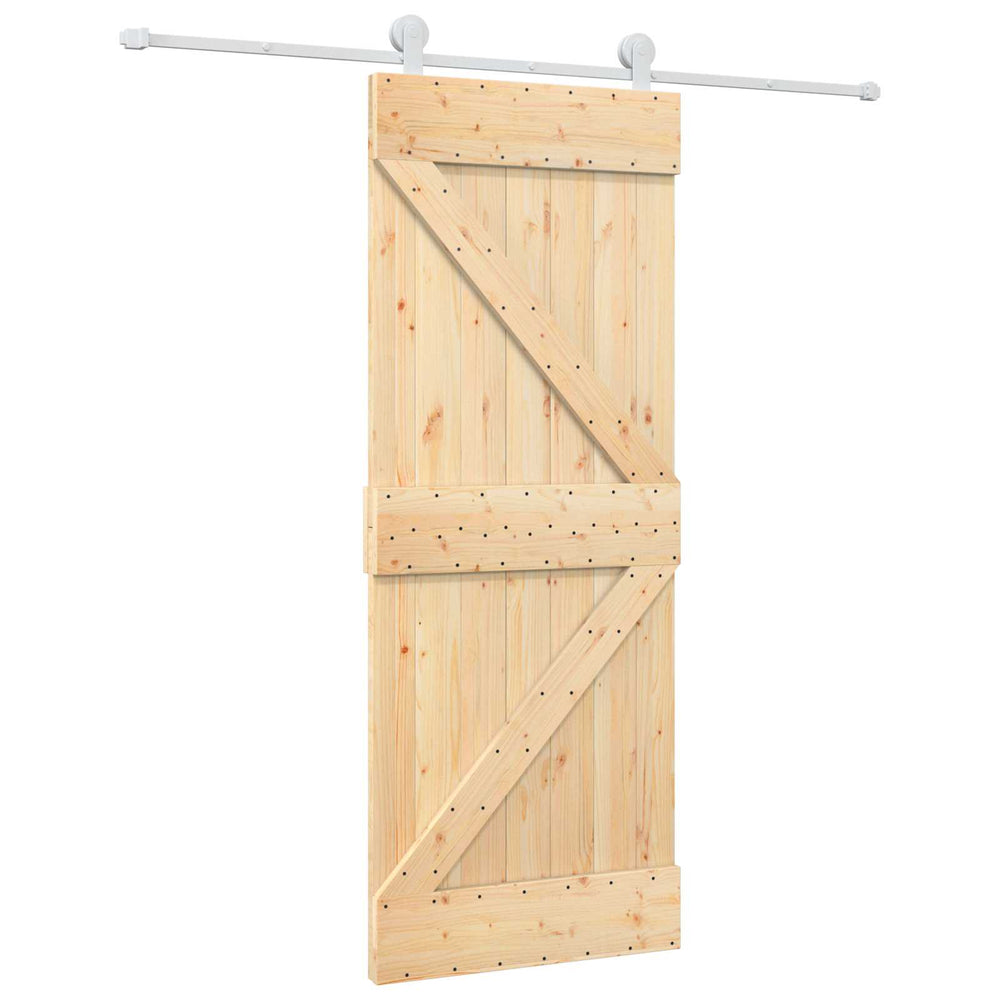 Slankios durys Natūrali ir Balta 80 x 210 cm