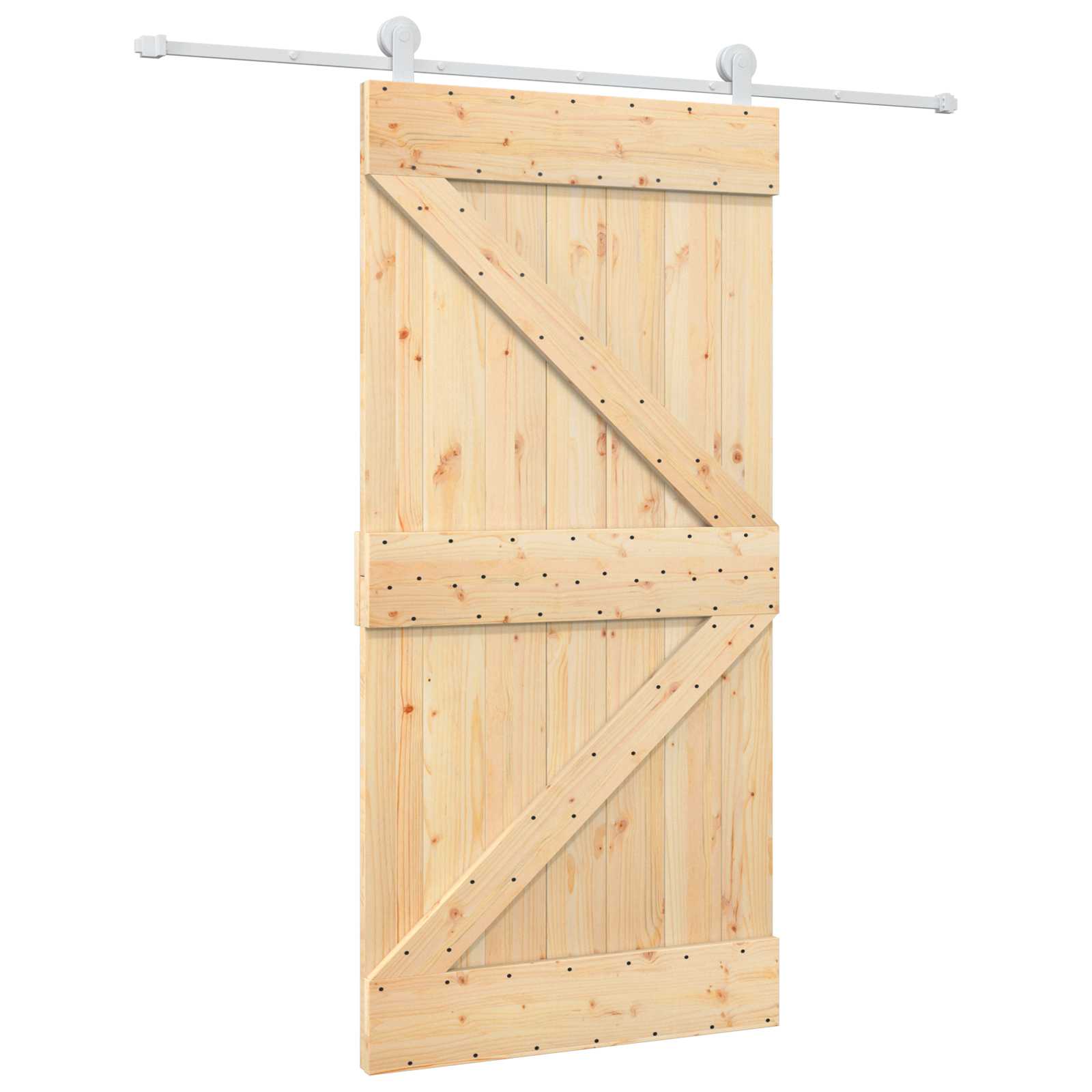 Slankios durys 100 x 210 cm Pušies medienos masyvas