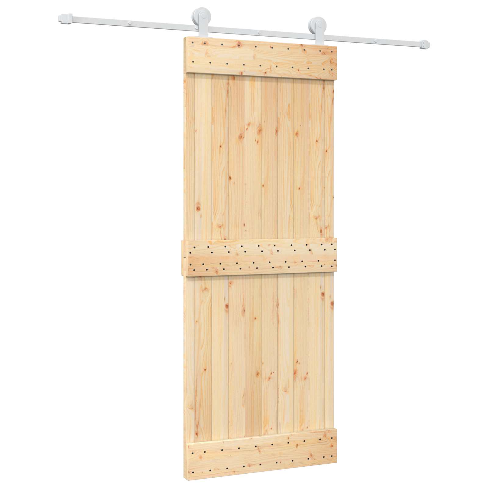 Slankios durys Natūrali ir Balta 80 x 210 cm