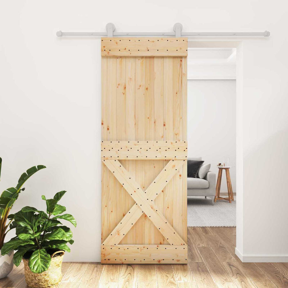 Slankios durys Natūrali ir Balta 80 x 210 cm