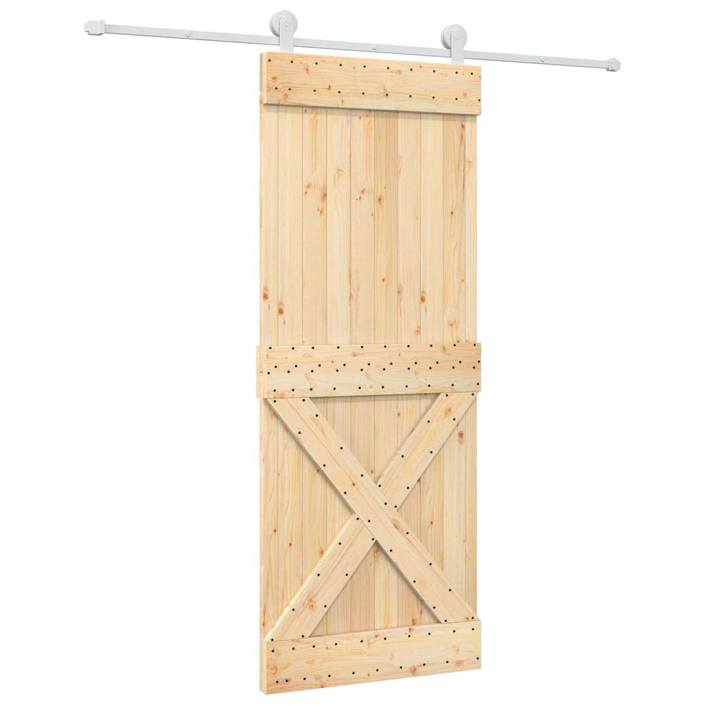 Slankios durys Natūrali ir Balta 80 x 210 cm