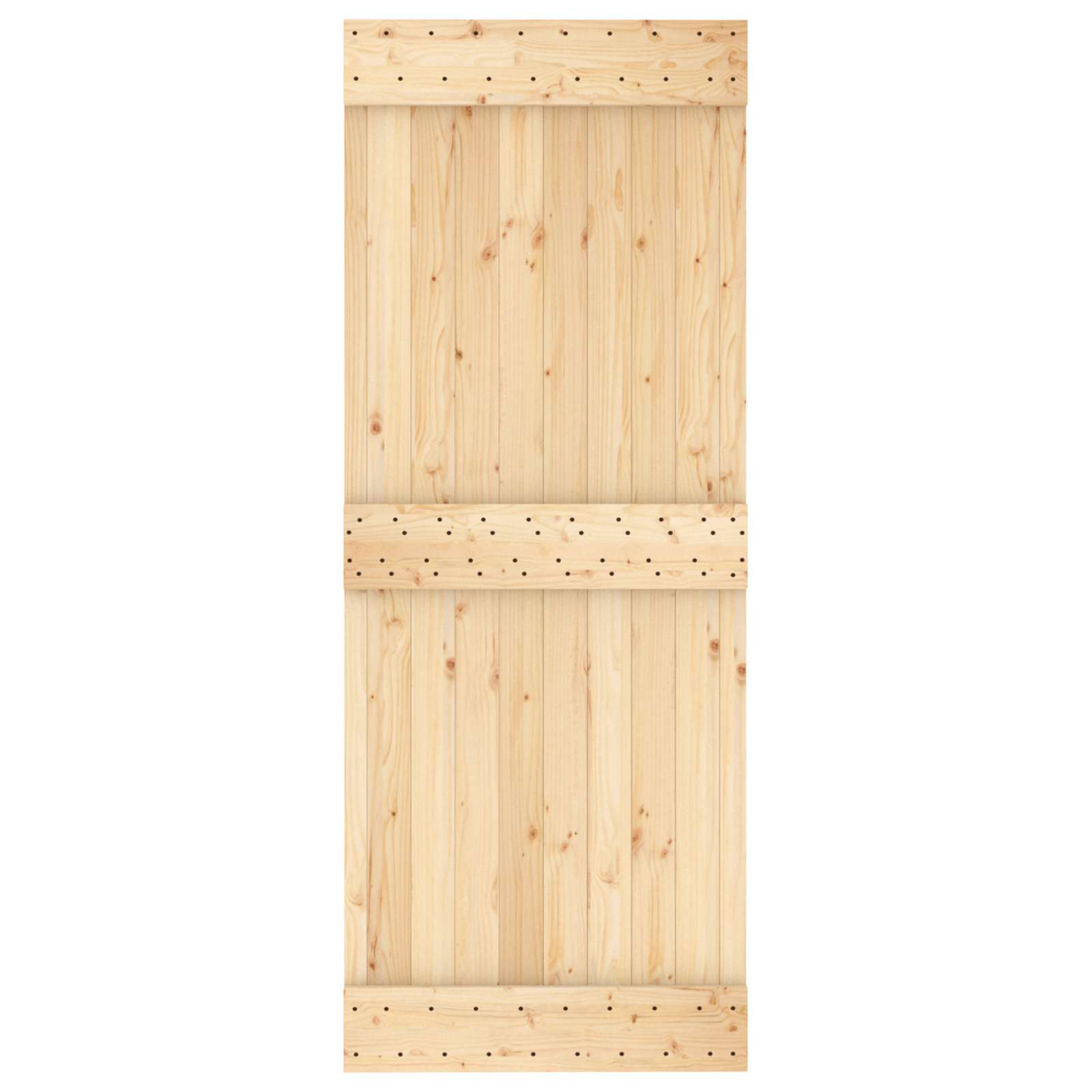Slankios durys Natūrali ir juoda 80 x 210 cm