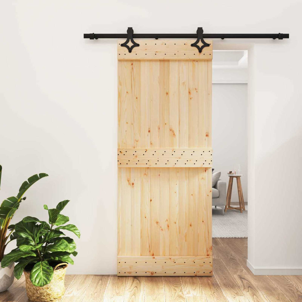 Slankios durys Natūrali ir juoda 85 x 210 cm