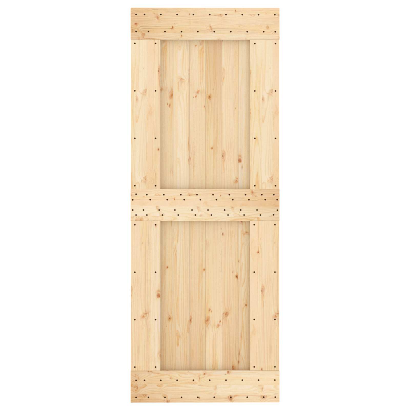 Slankios durys Natūrali ir juoda 80 x 210 cm