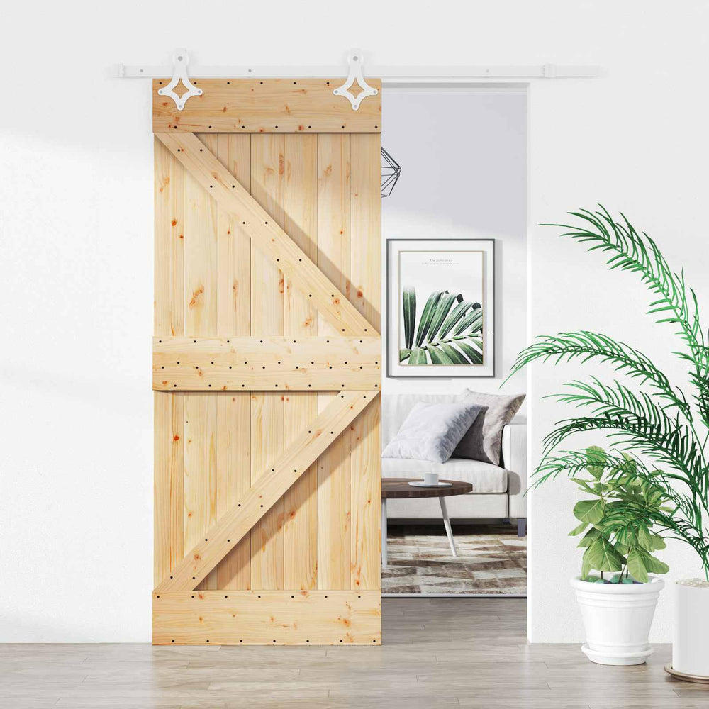 Slankios durys Natūrali ir Balta 85 x 210 cm