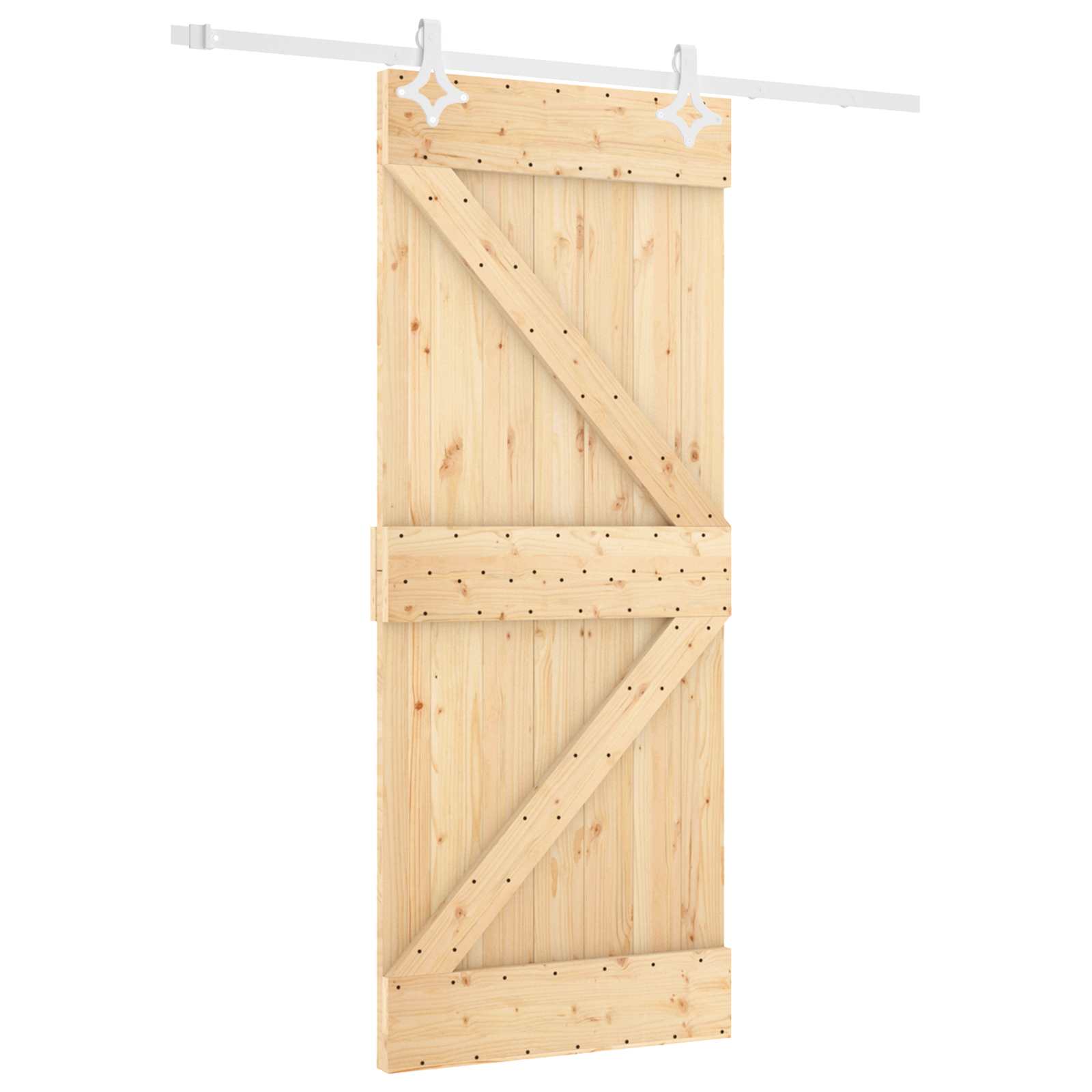 Slankios durys Natūrali ir Balta 80 x 210 cm
