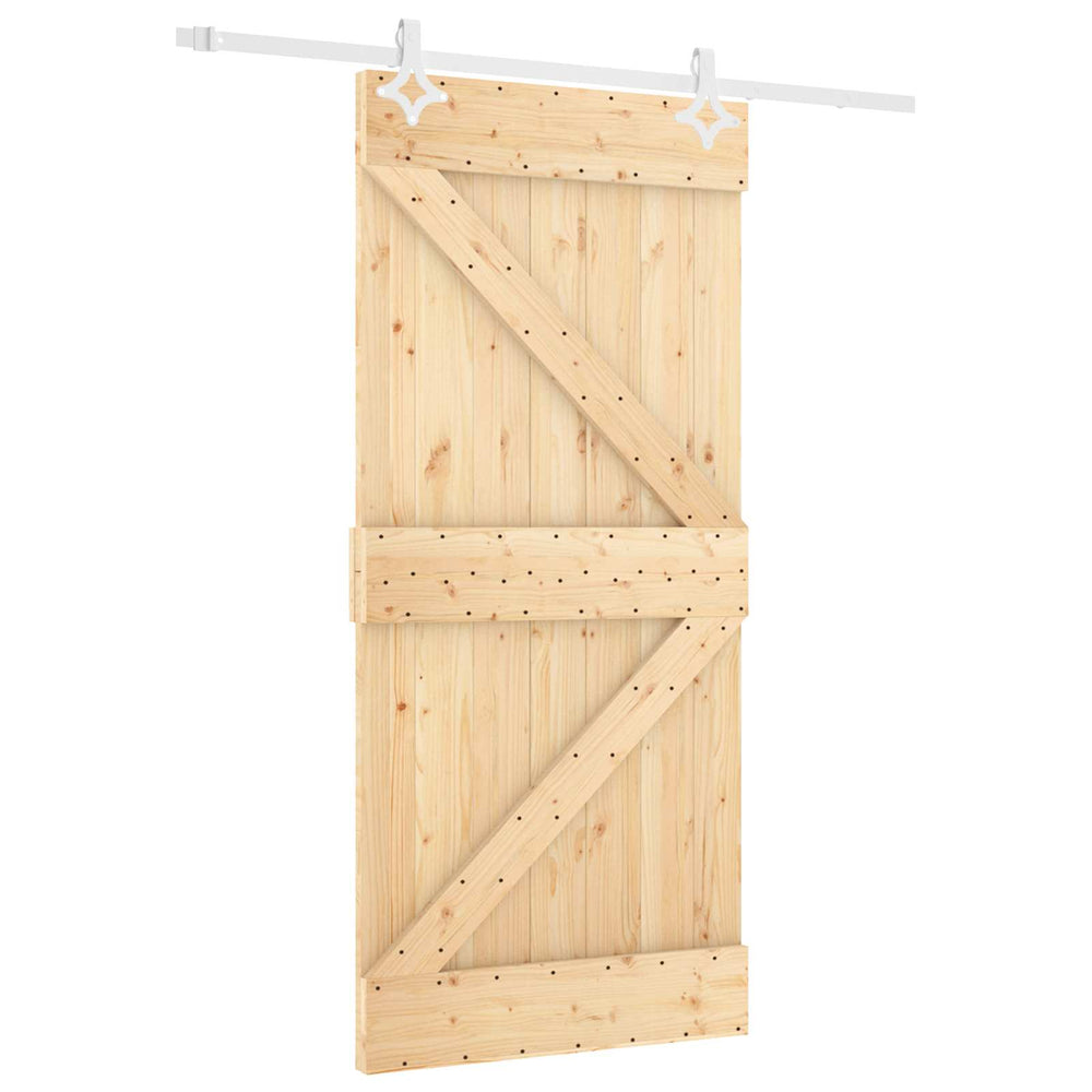 Slankios durys Natūrali ir Balta 90 x 210 cm