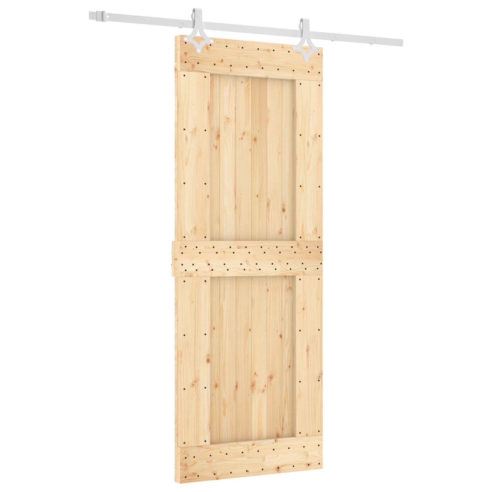 Slankios durys Natūrali ir Balta 80 x 210 cm
