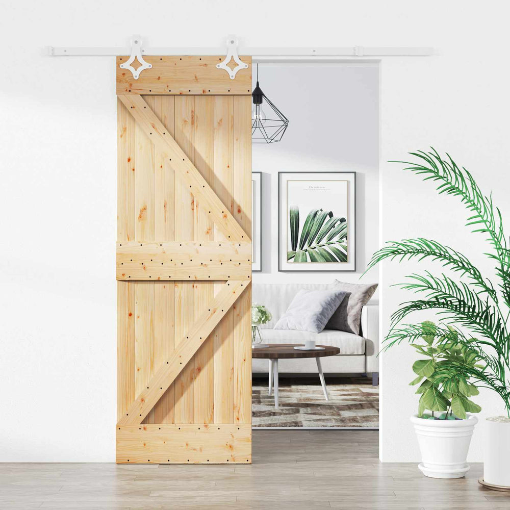 Slankios durys Natūrali ir Balta 70 x 210 cm