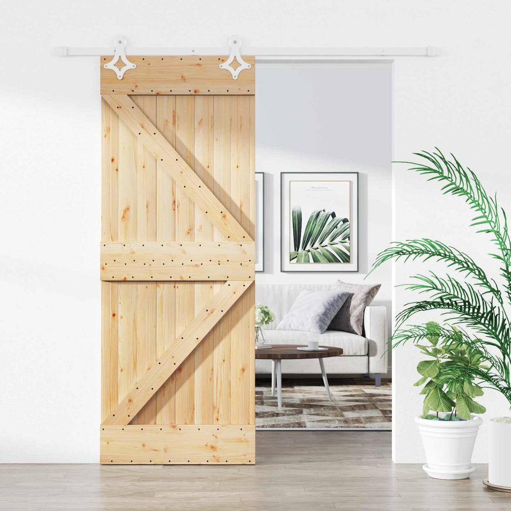 Slankios durys Natūrali ir Balta 80 x 210 cm