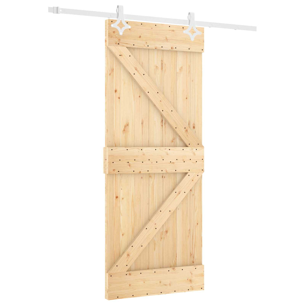 Slankios durys Natūrali ir Balta 80 x 210 cm