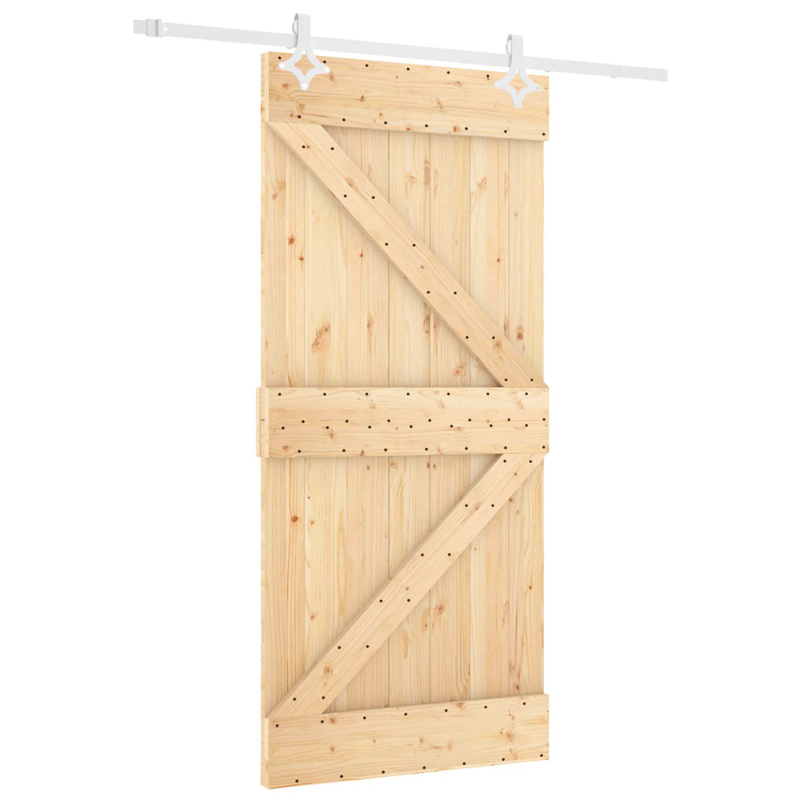 Slankios durys Natūrali ir Balta 90 x 210 cm