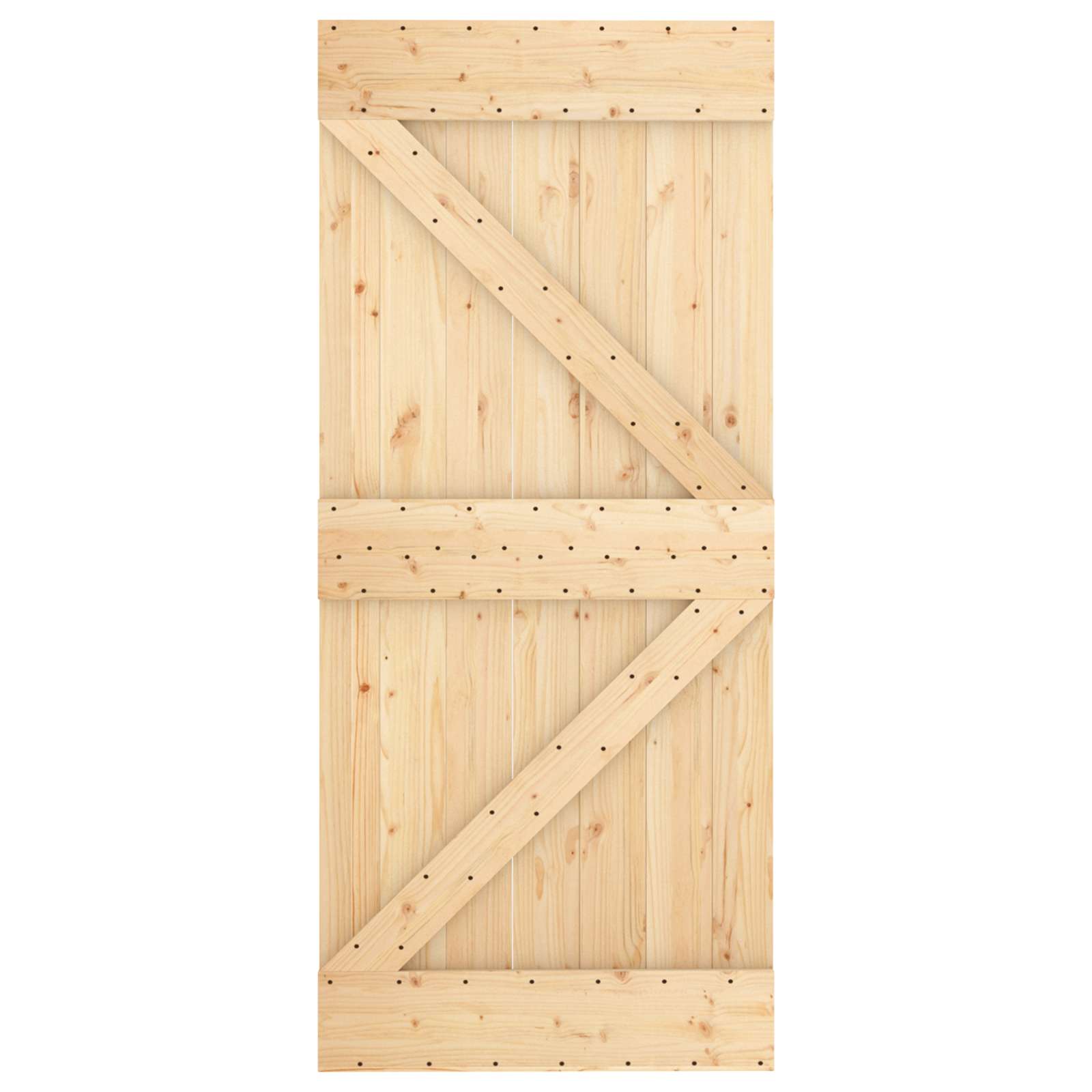 Slankios durys Natūrali ir Balta 90 x 210 cm