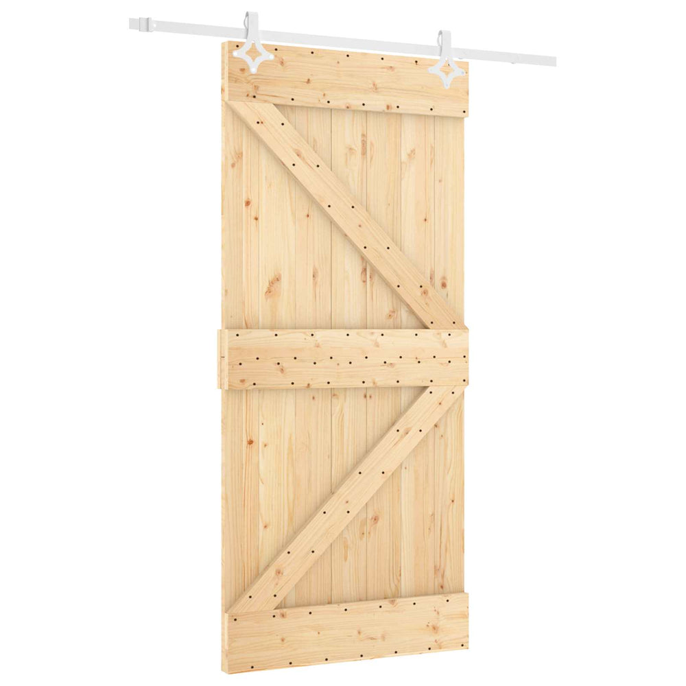 Slankios durys Natūrali ir Balta 100 x 210 cm