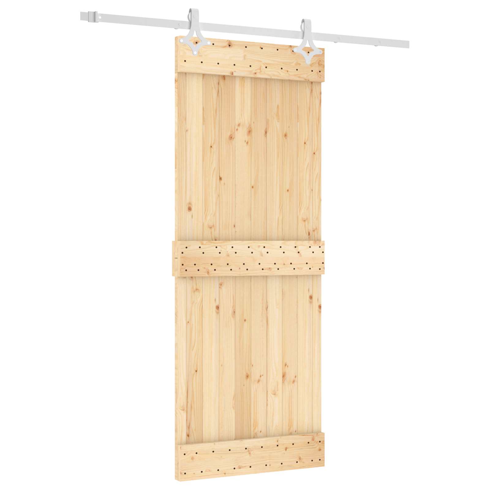 Slankios durys Natūrali ir Balta 80 x 210 cm