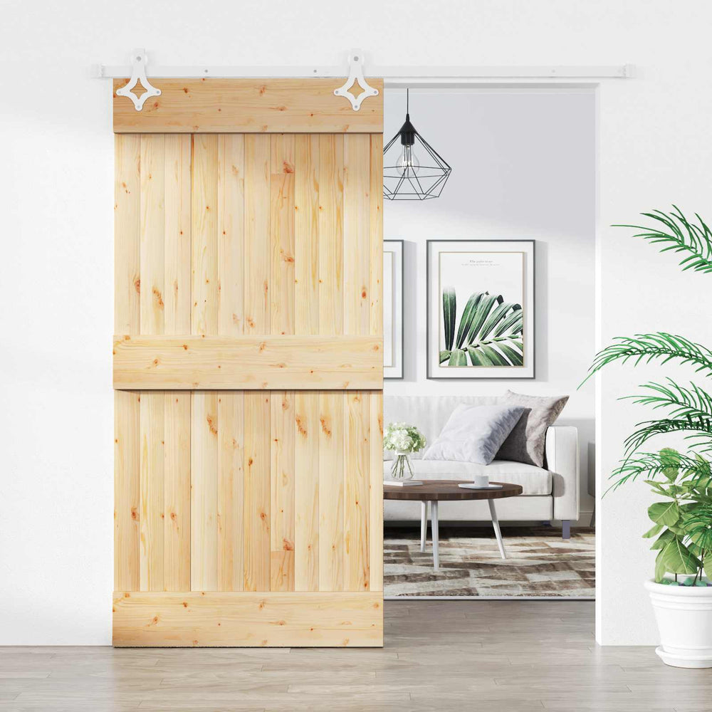 Slankios durys Natūrali ir Balta 100 x 210 cm