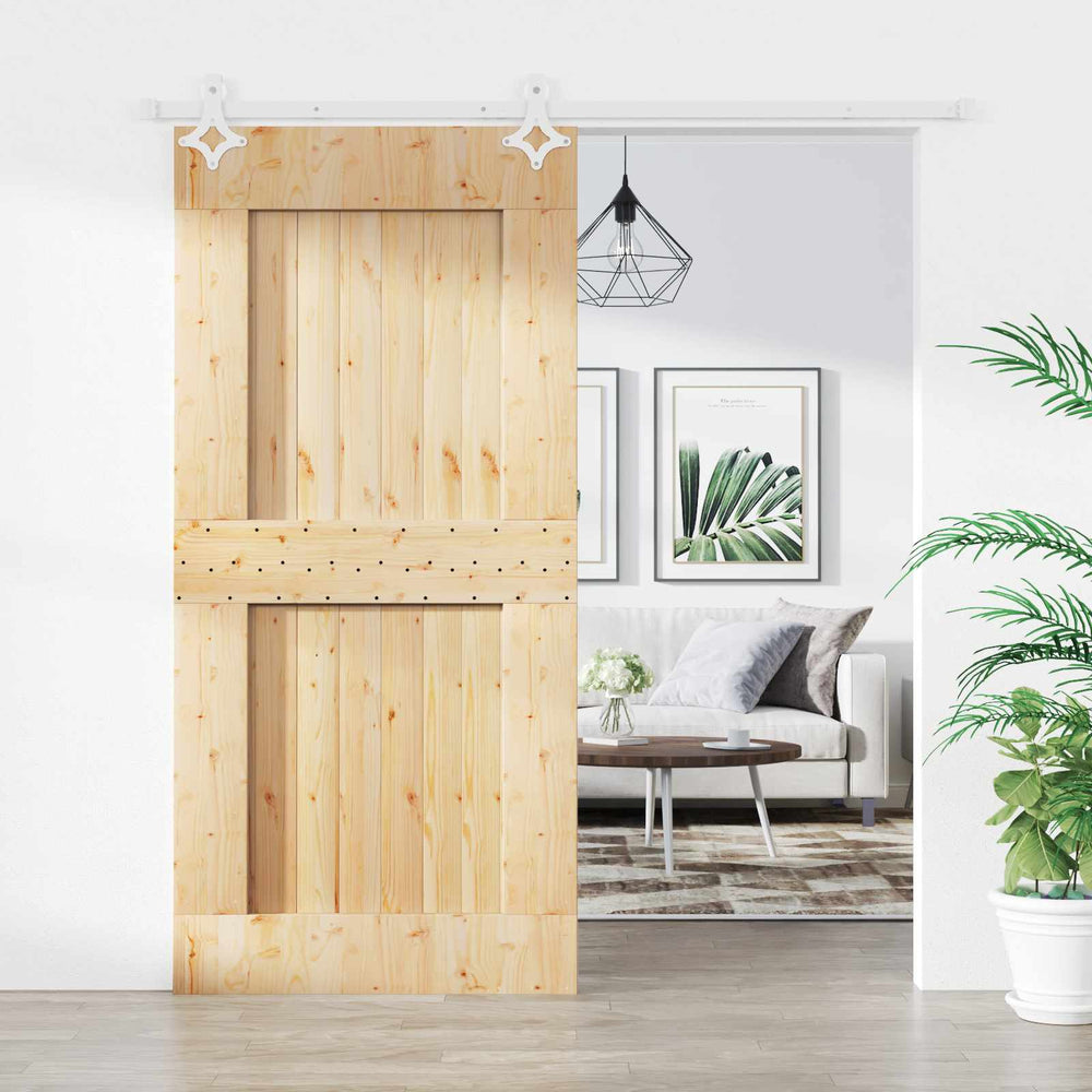 Slankios durys Natūrali ir Balta 95 x 210 cm