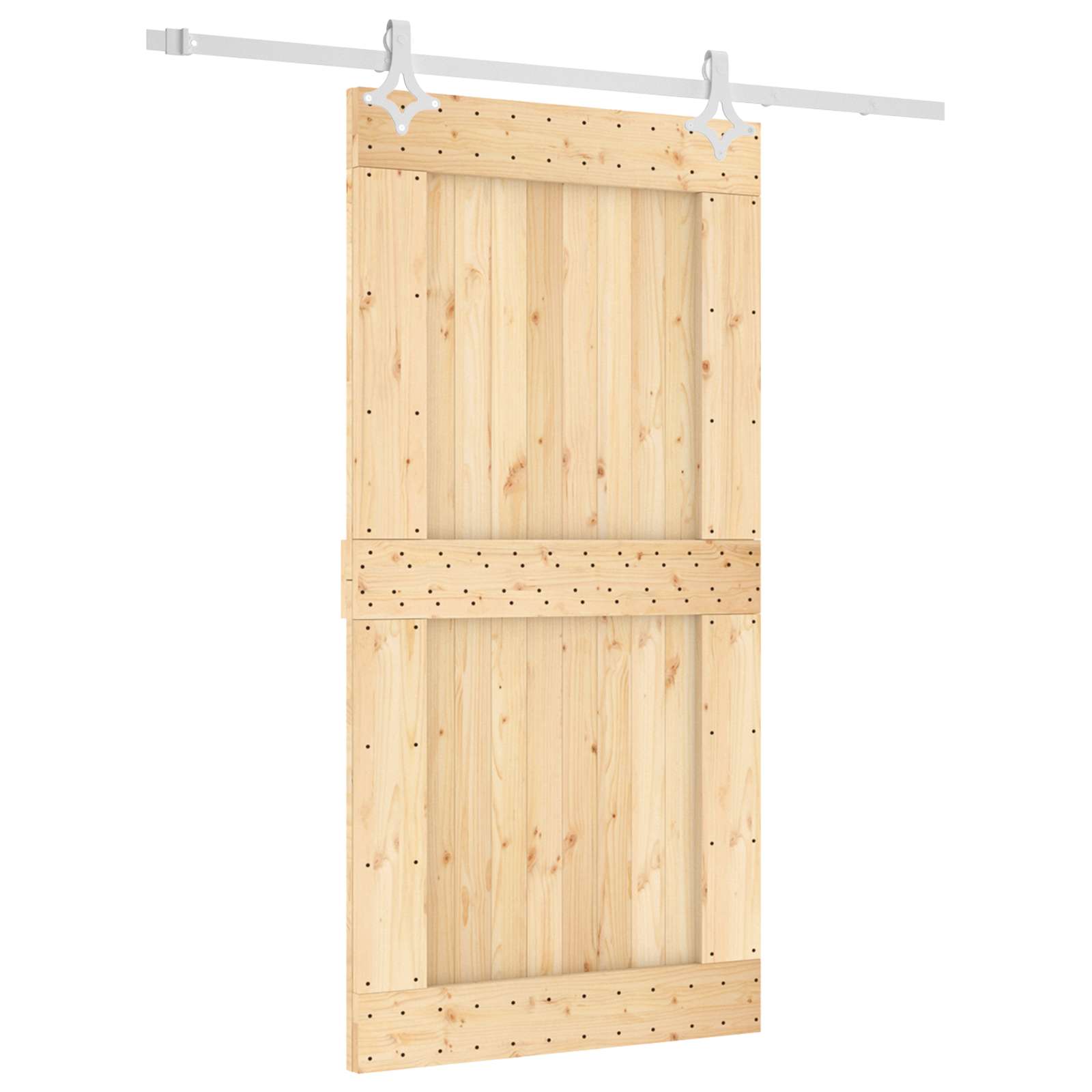 Slankios durys Natūrali ir Balta 100 x 210 cm