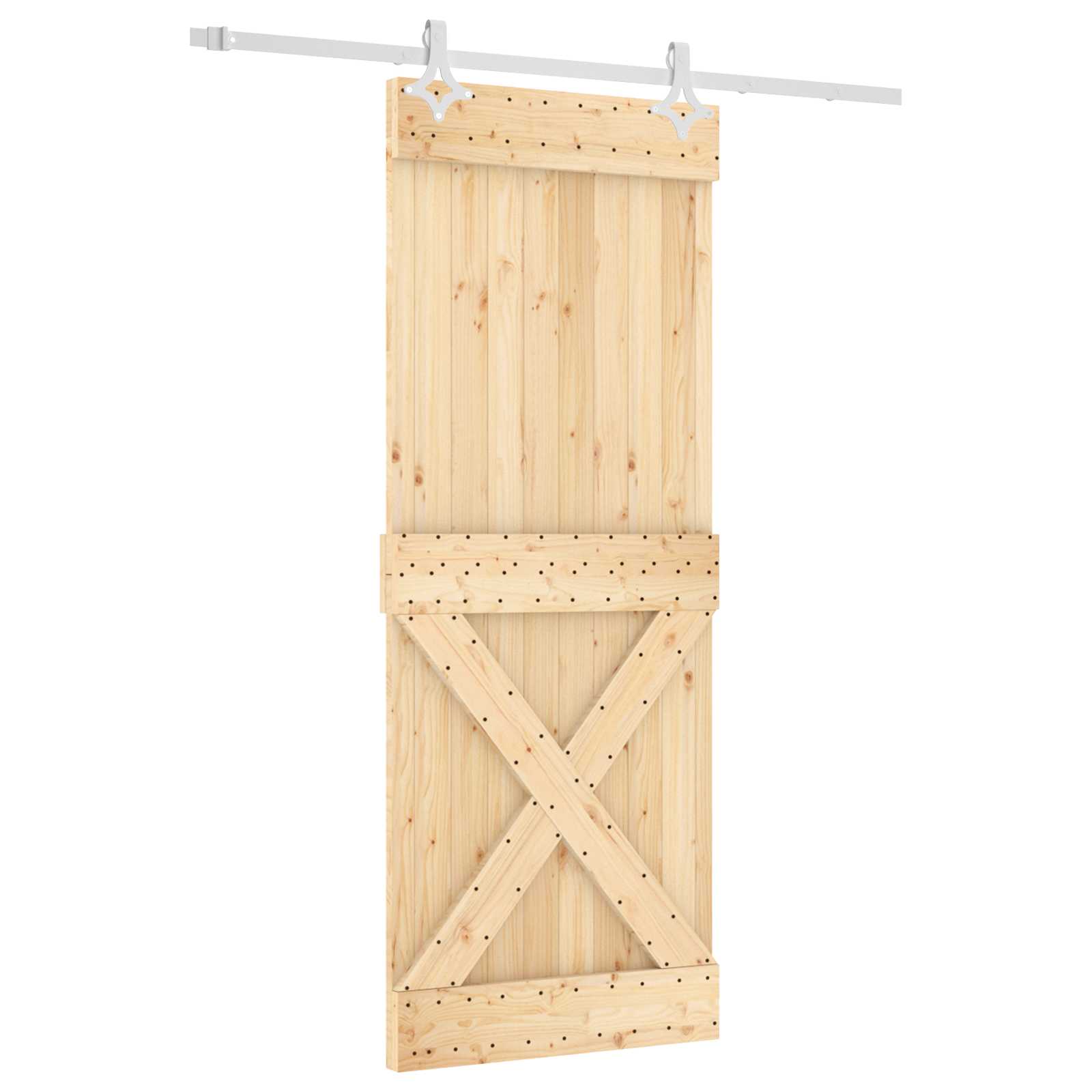 Slankios durys Natūrali ir Balta 80 x 210 cm
